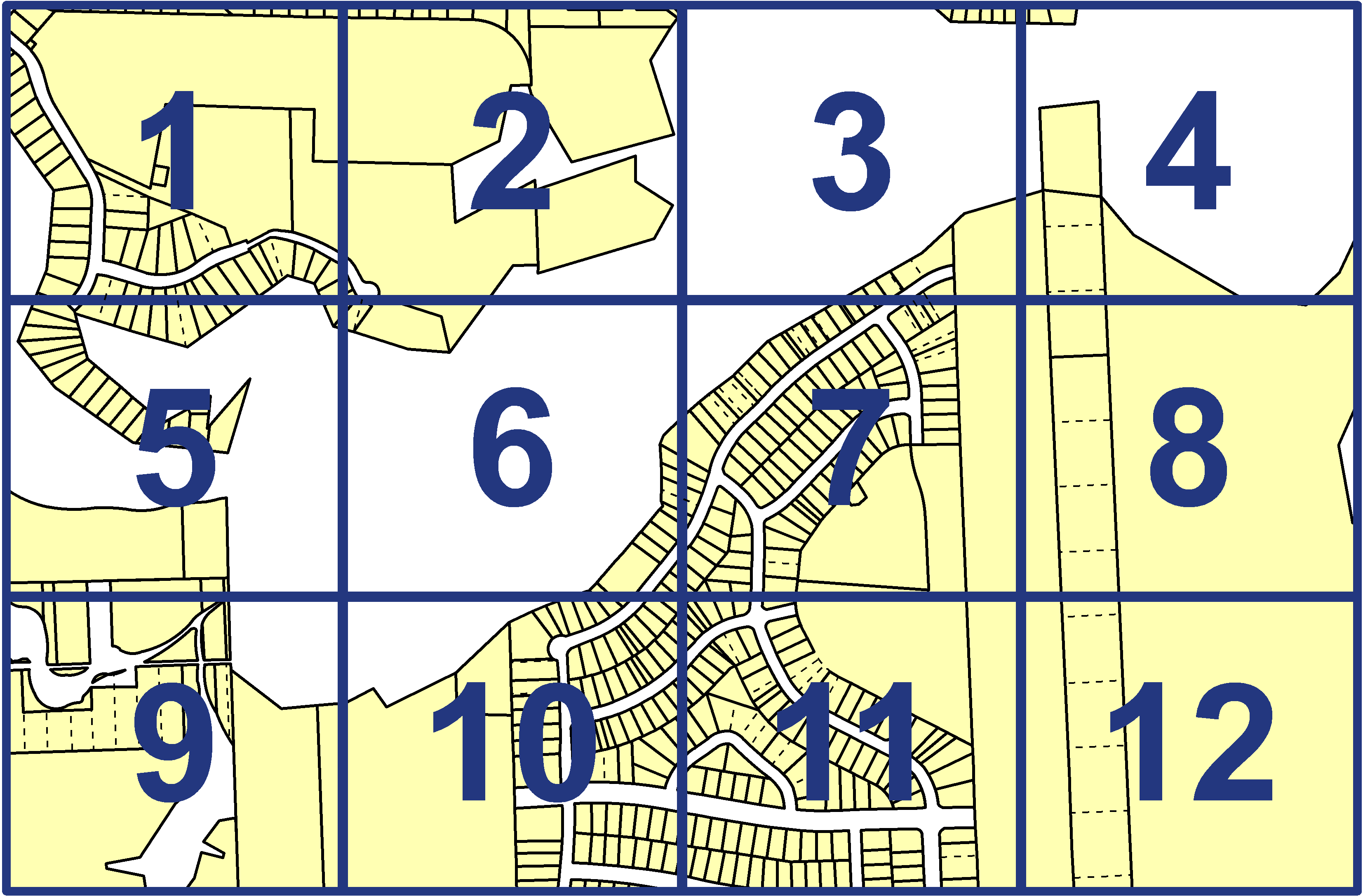 quarter facet map