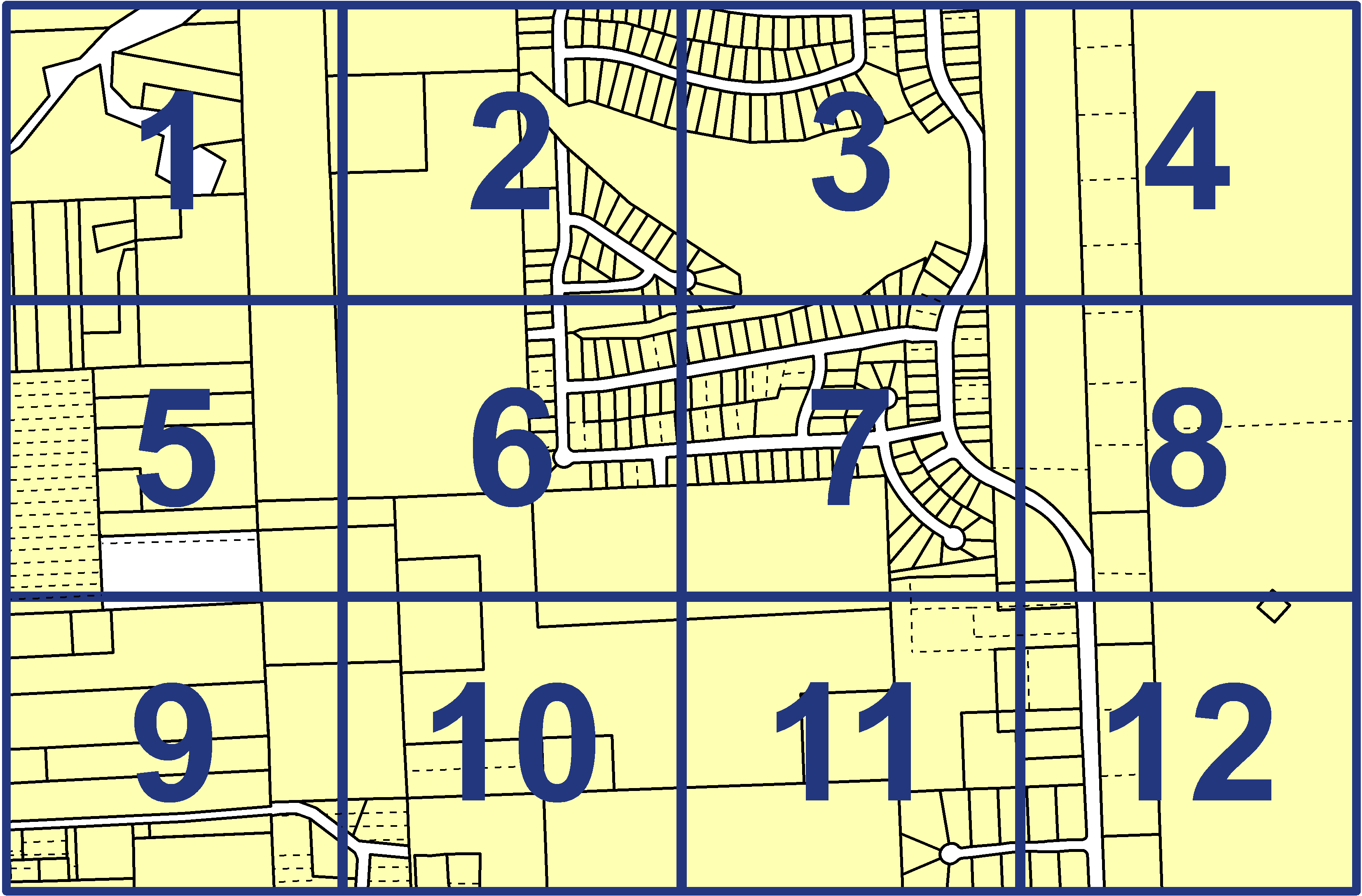 quarter facet map