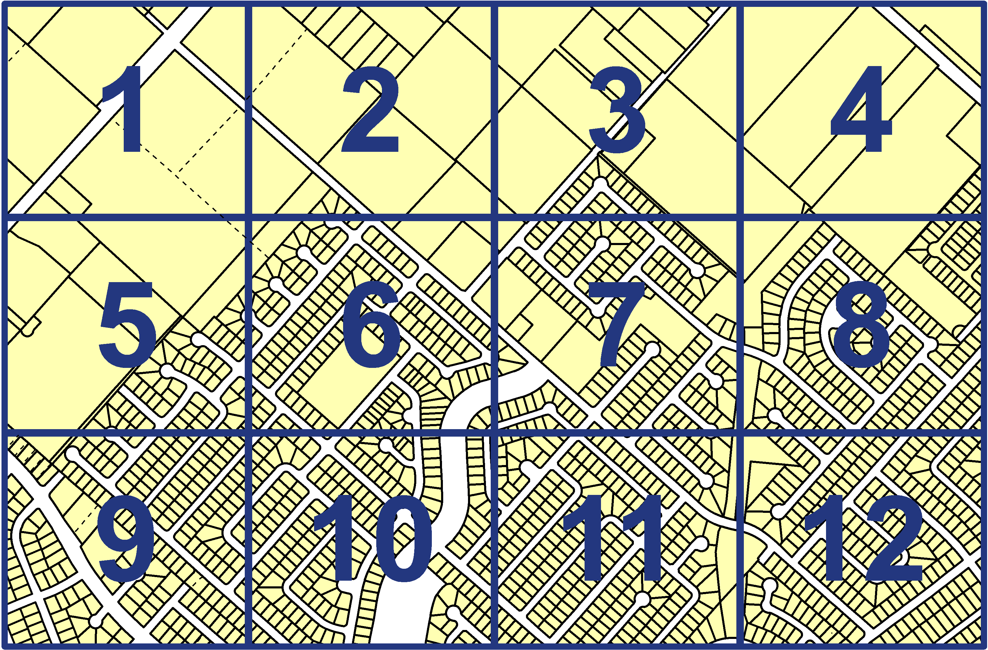 quarter facet map