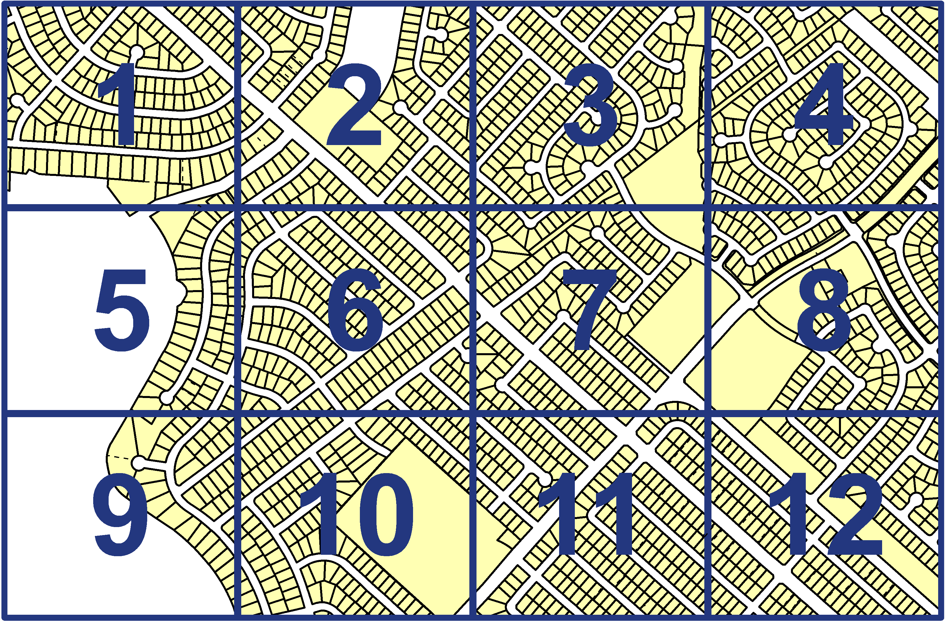 quarter facet map