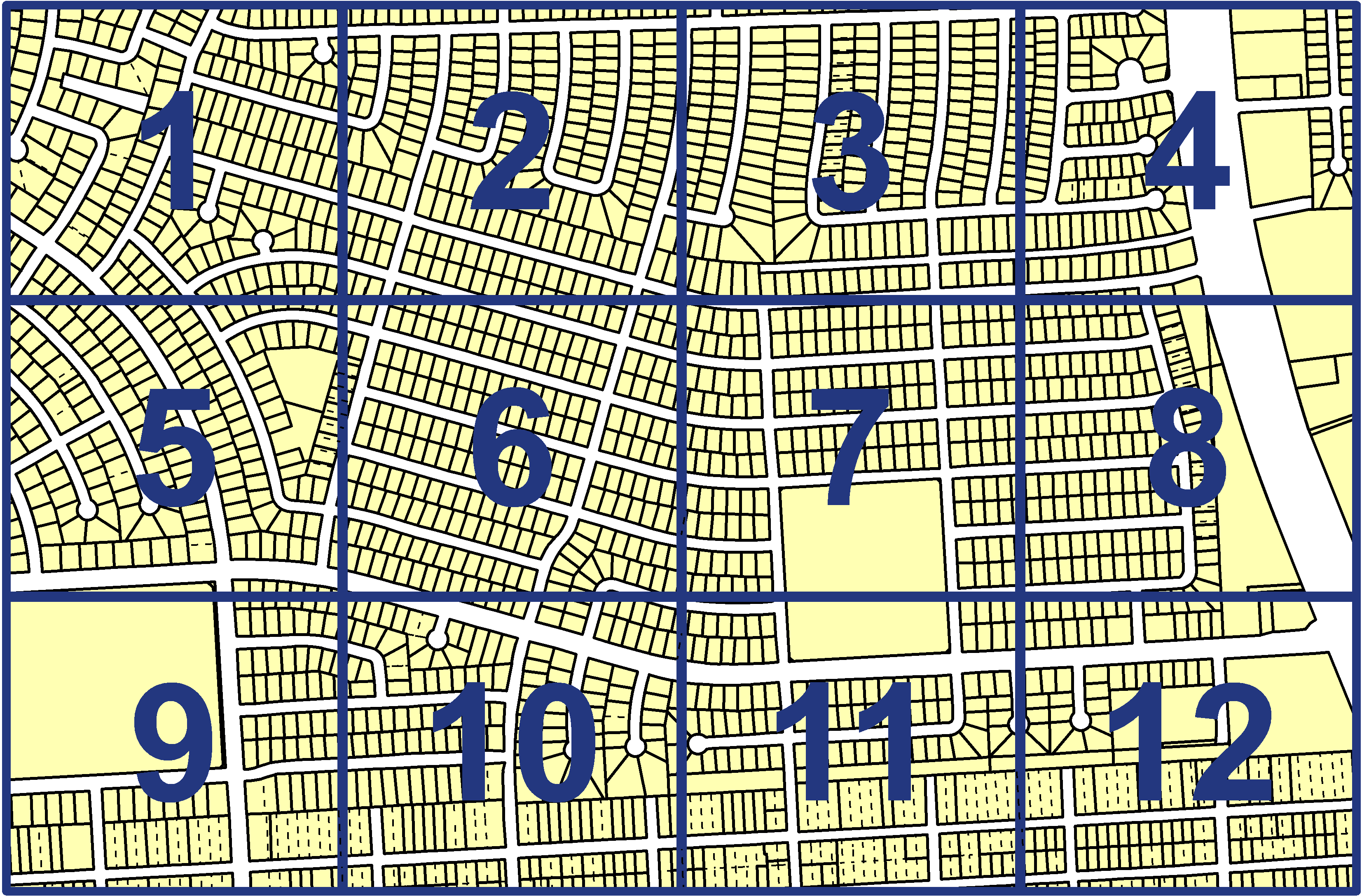 quarter facet map