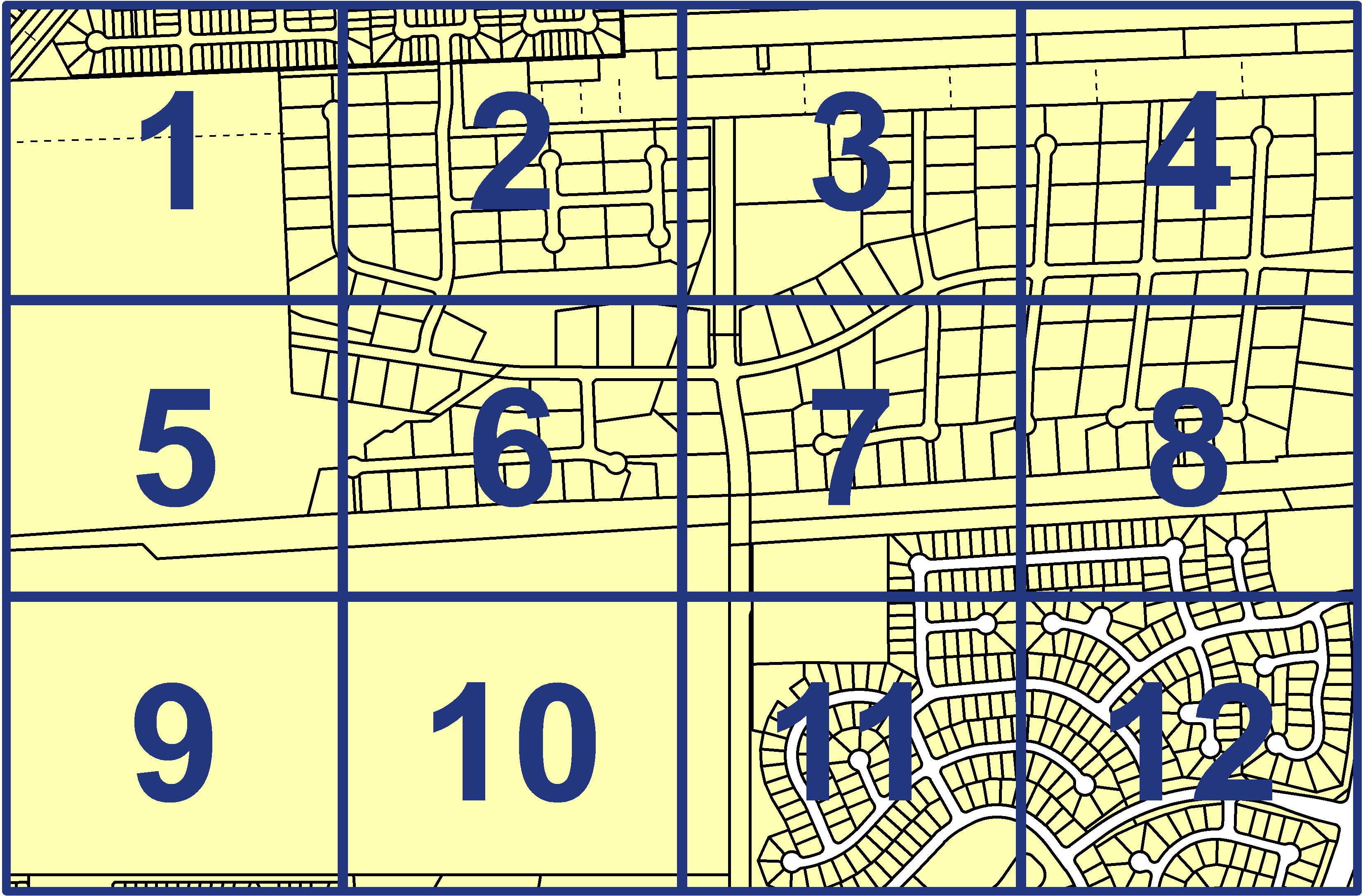 quarter facet map