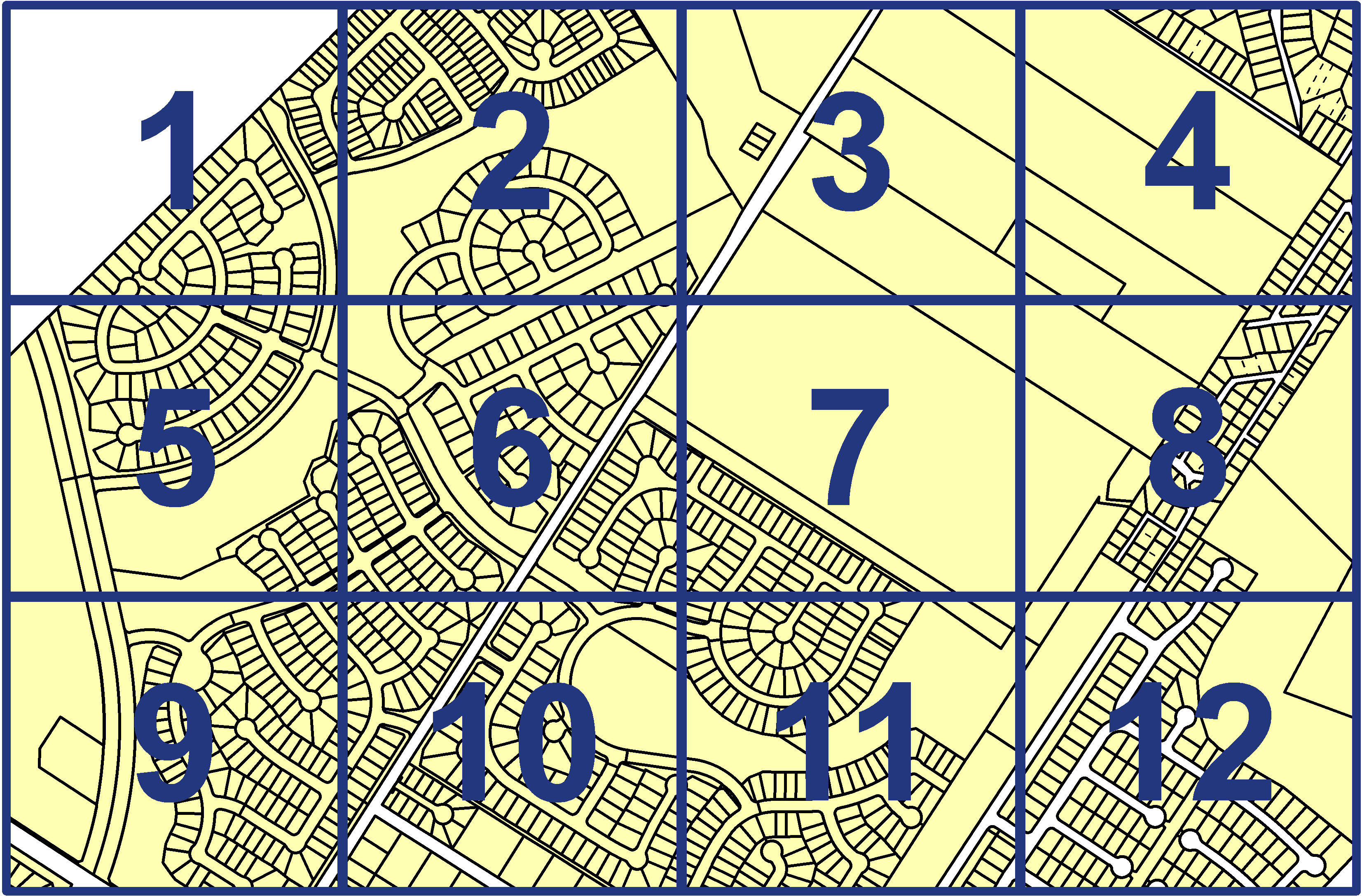 quarter facet map