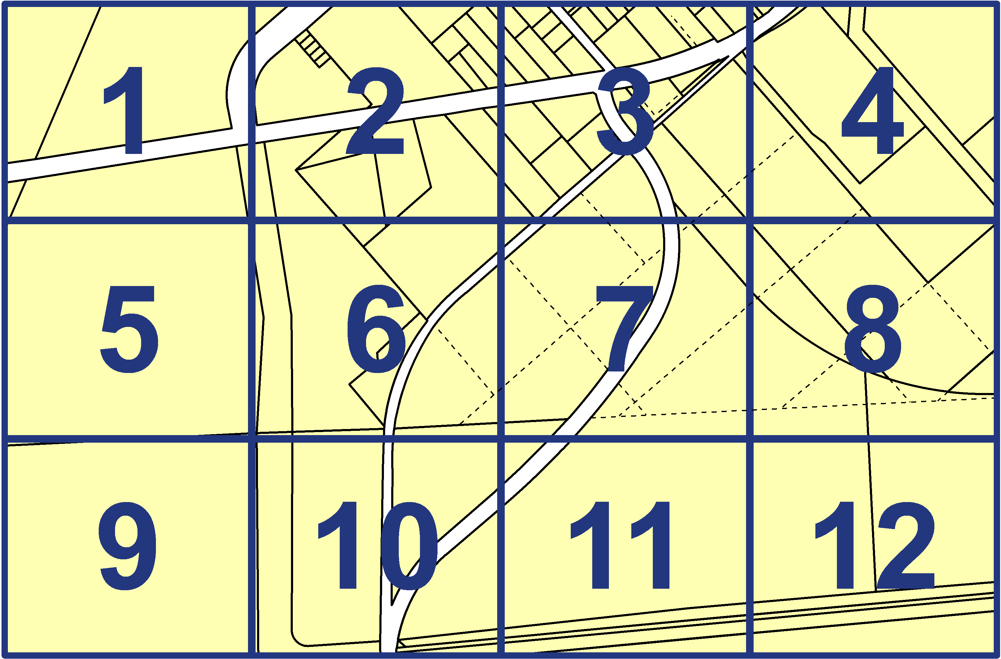 quarter facet map