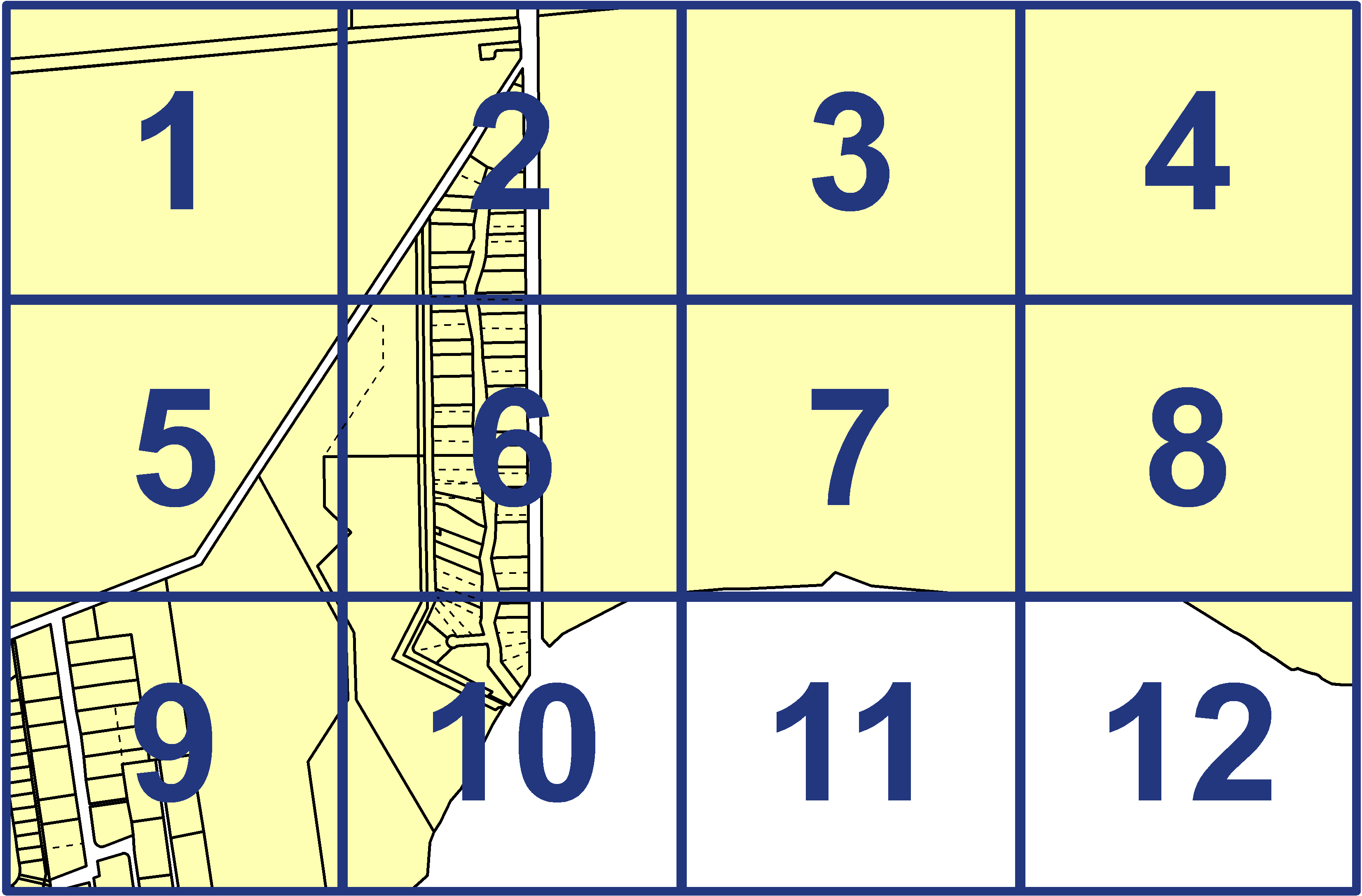 quarter facet map