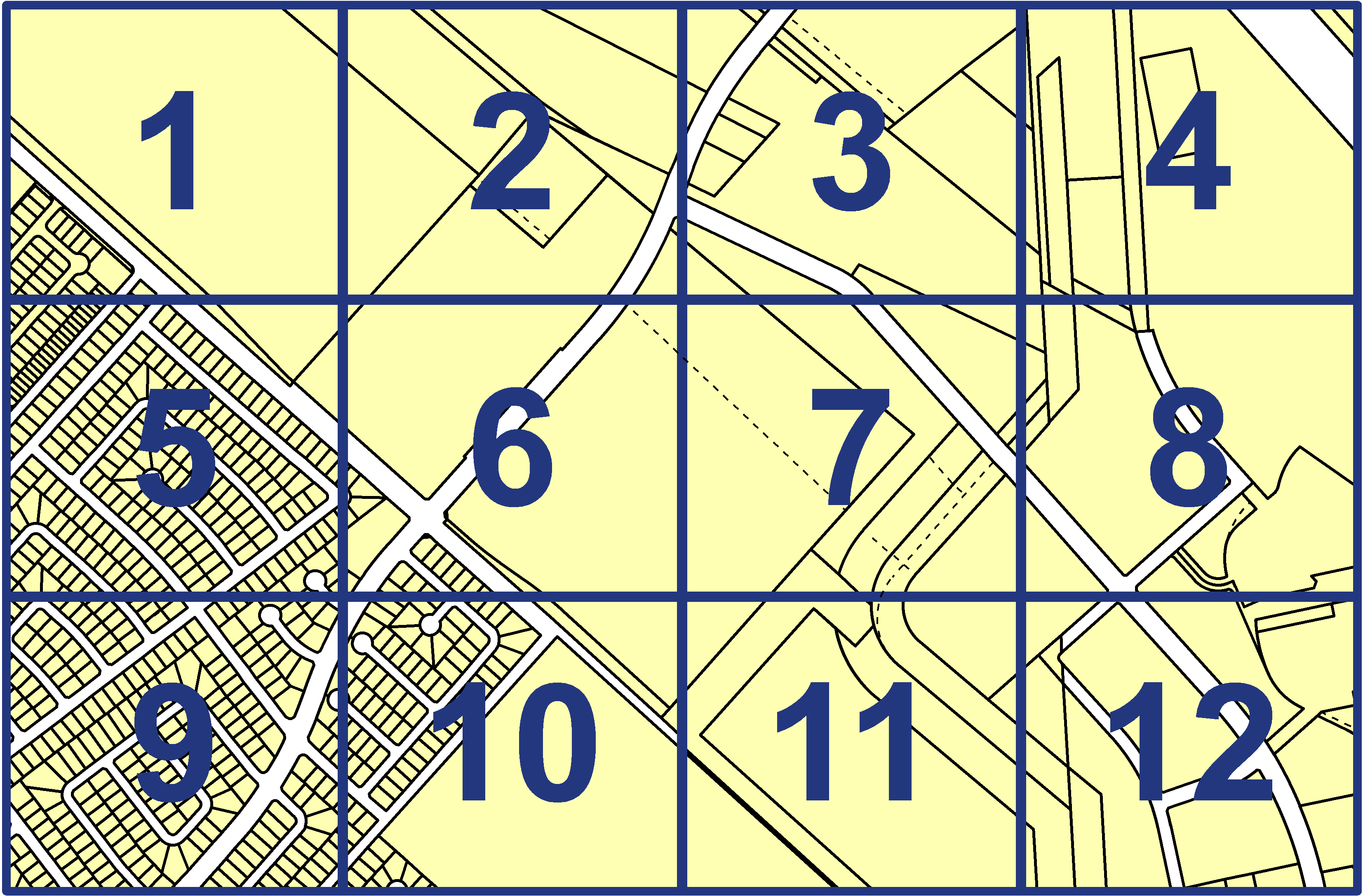 quarter facet map