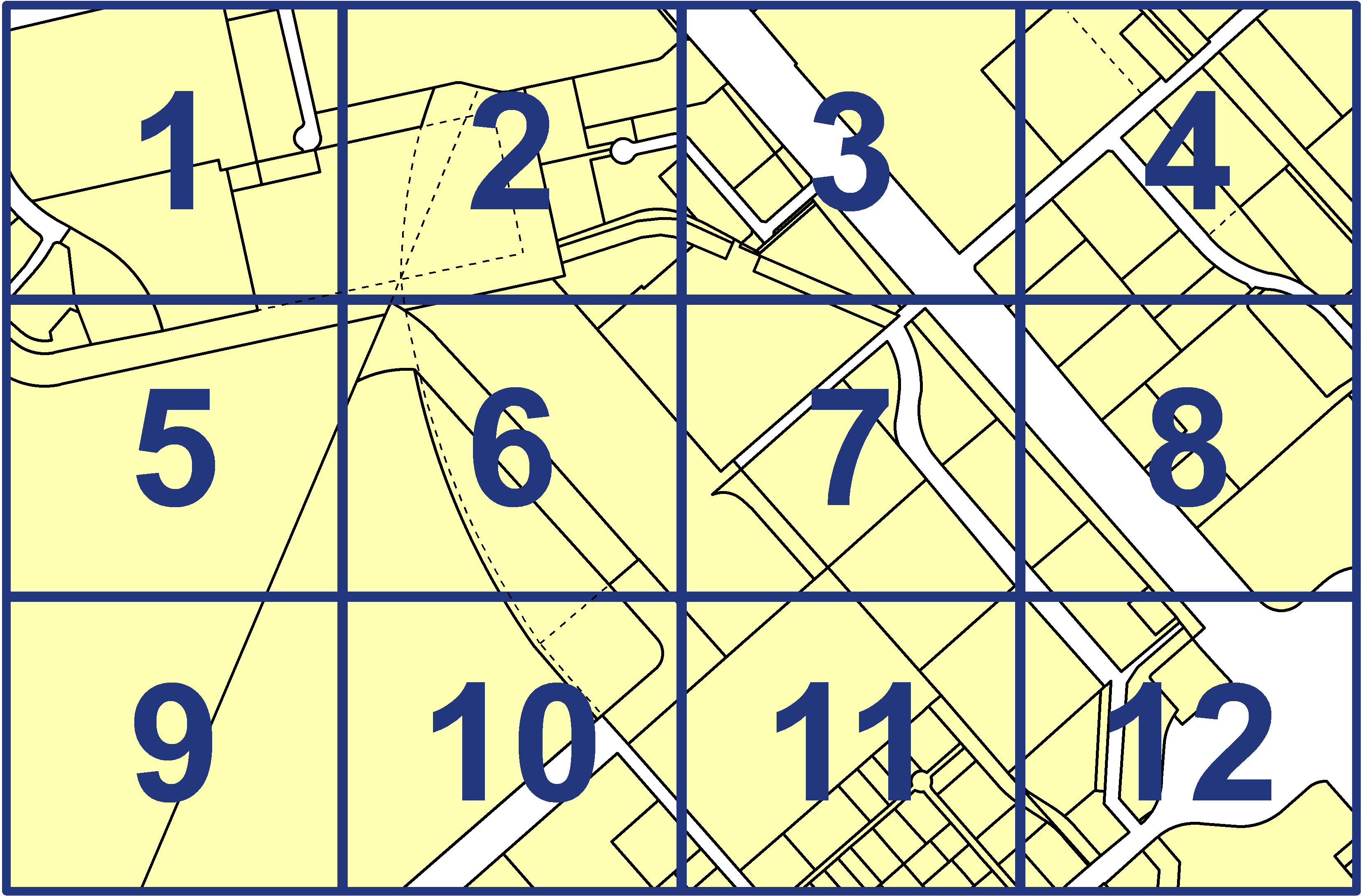 quarter facet map