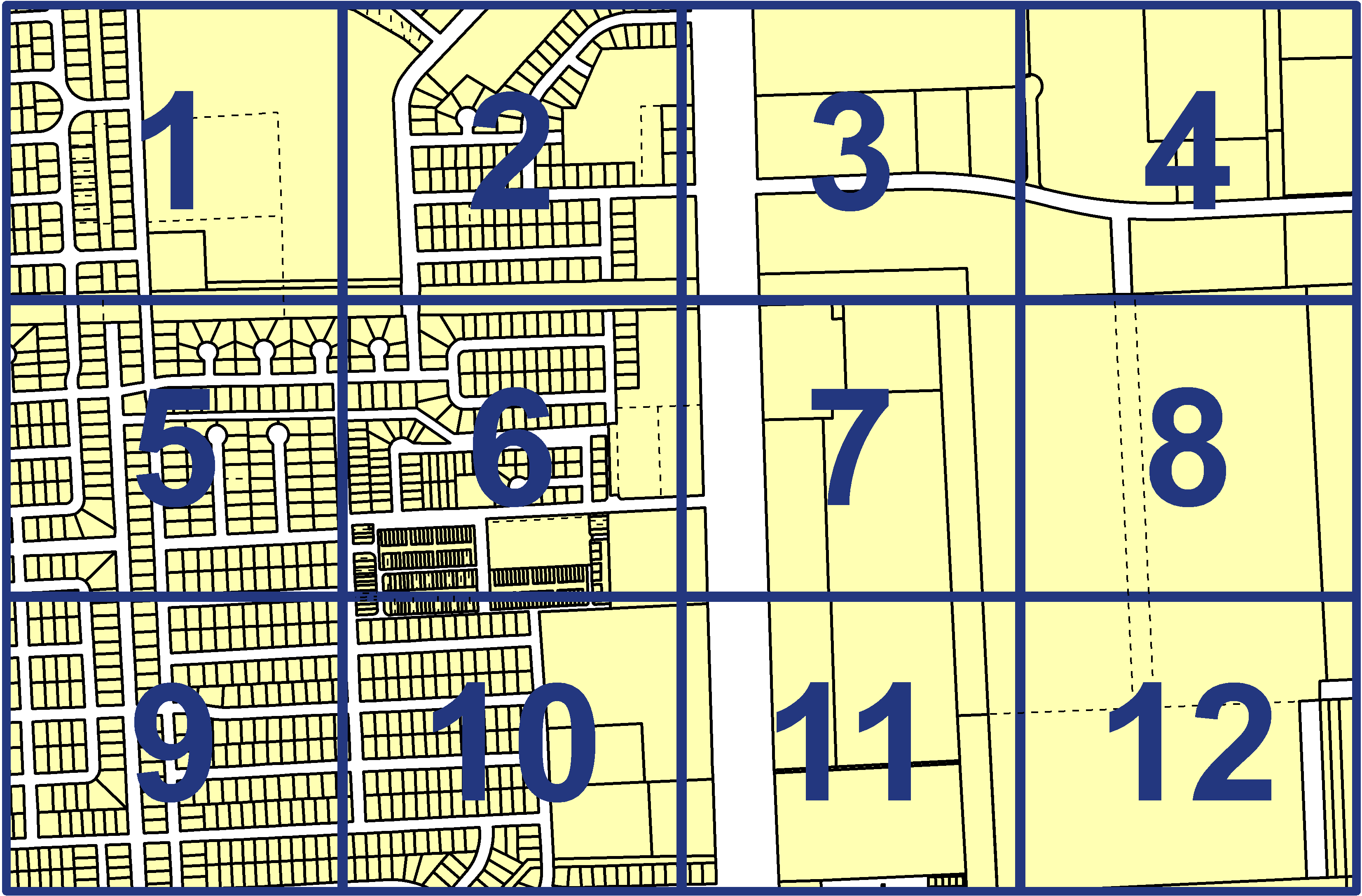 quarter facet map