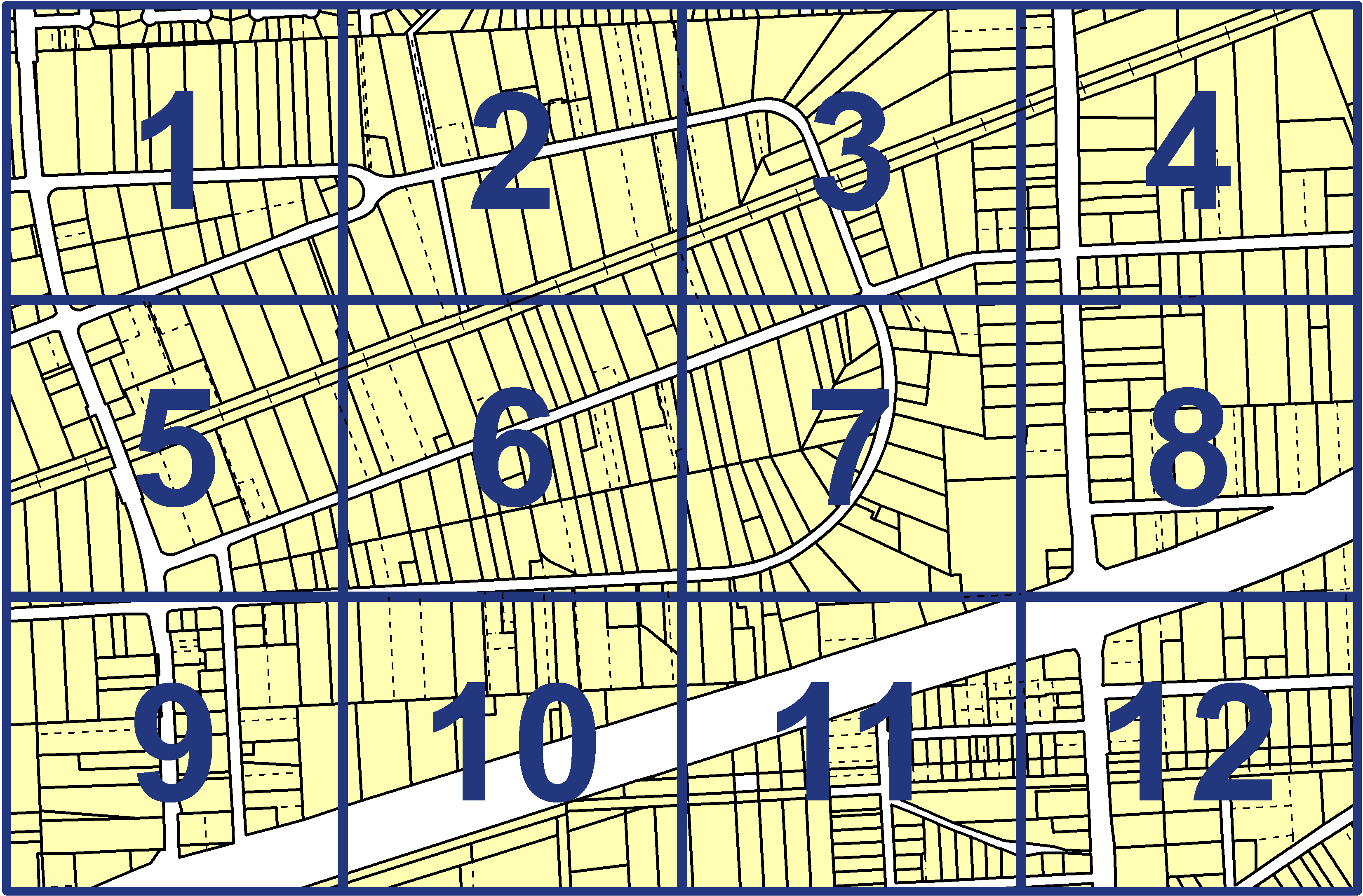 quarter facet map