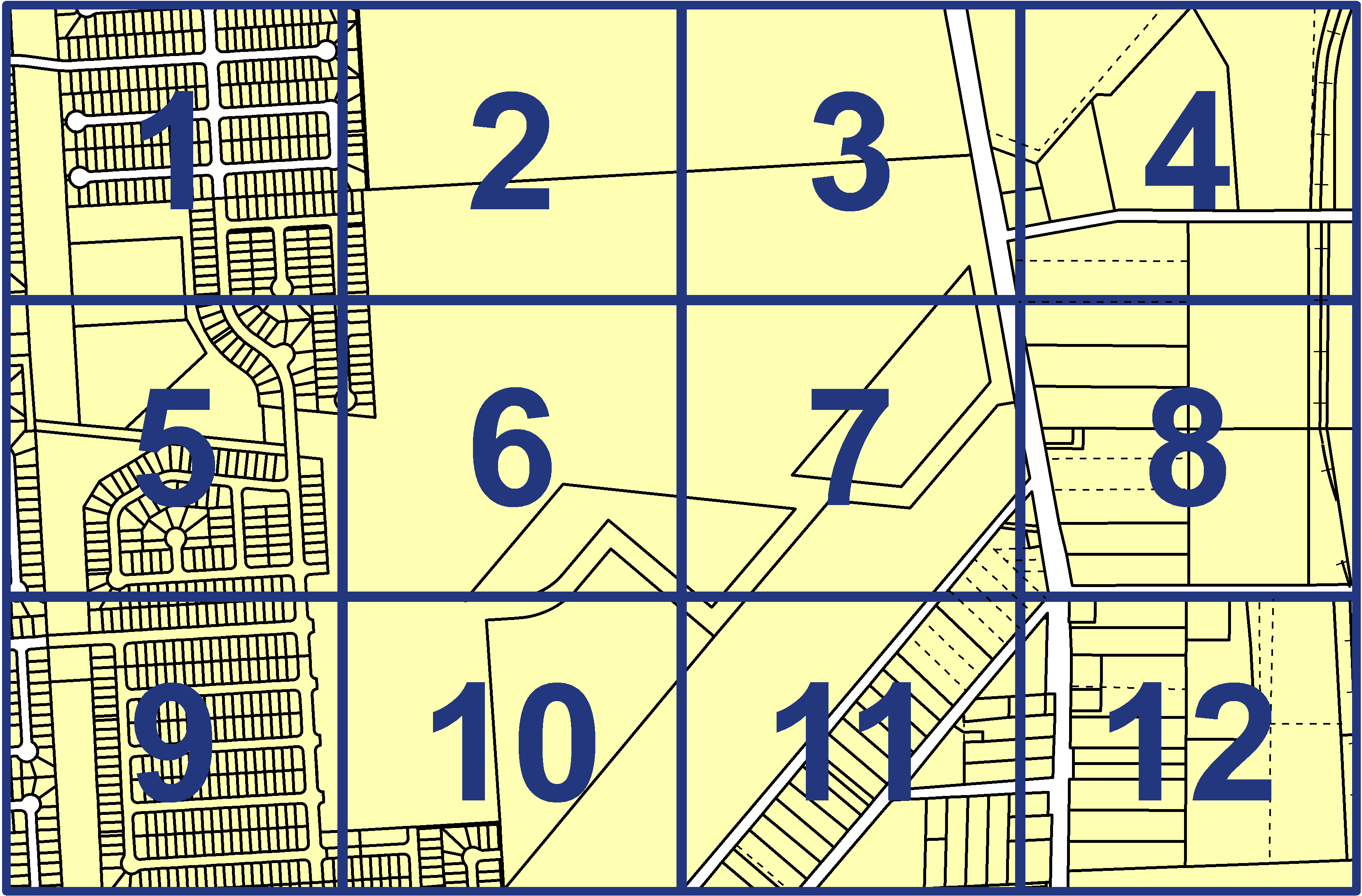 quarter facet map