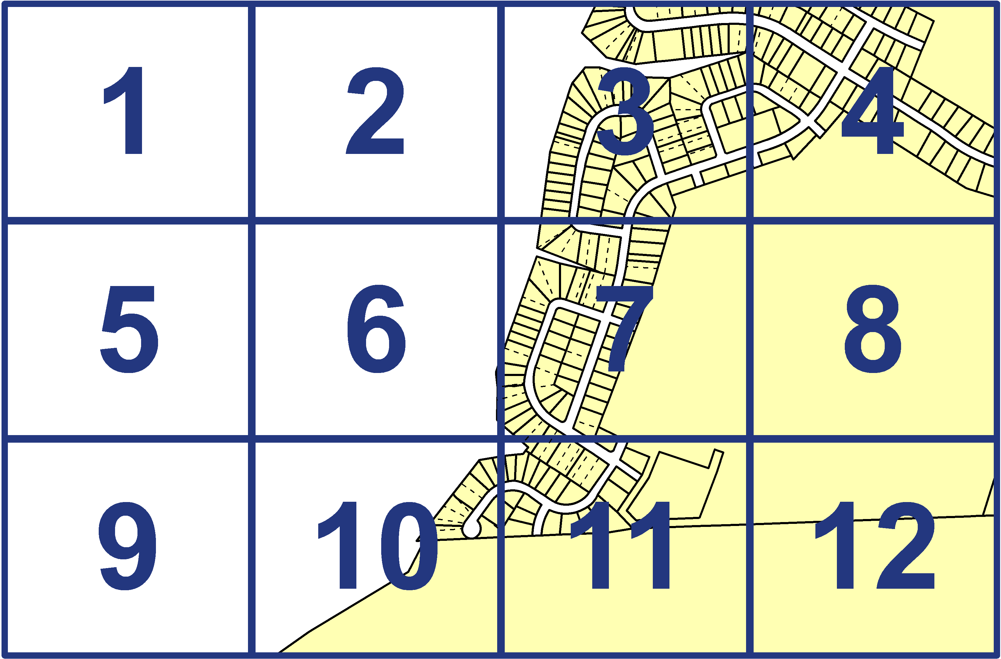 quarter facet map