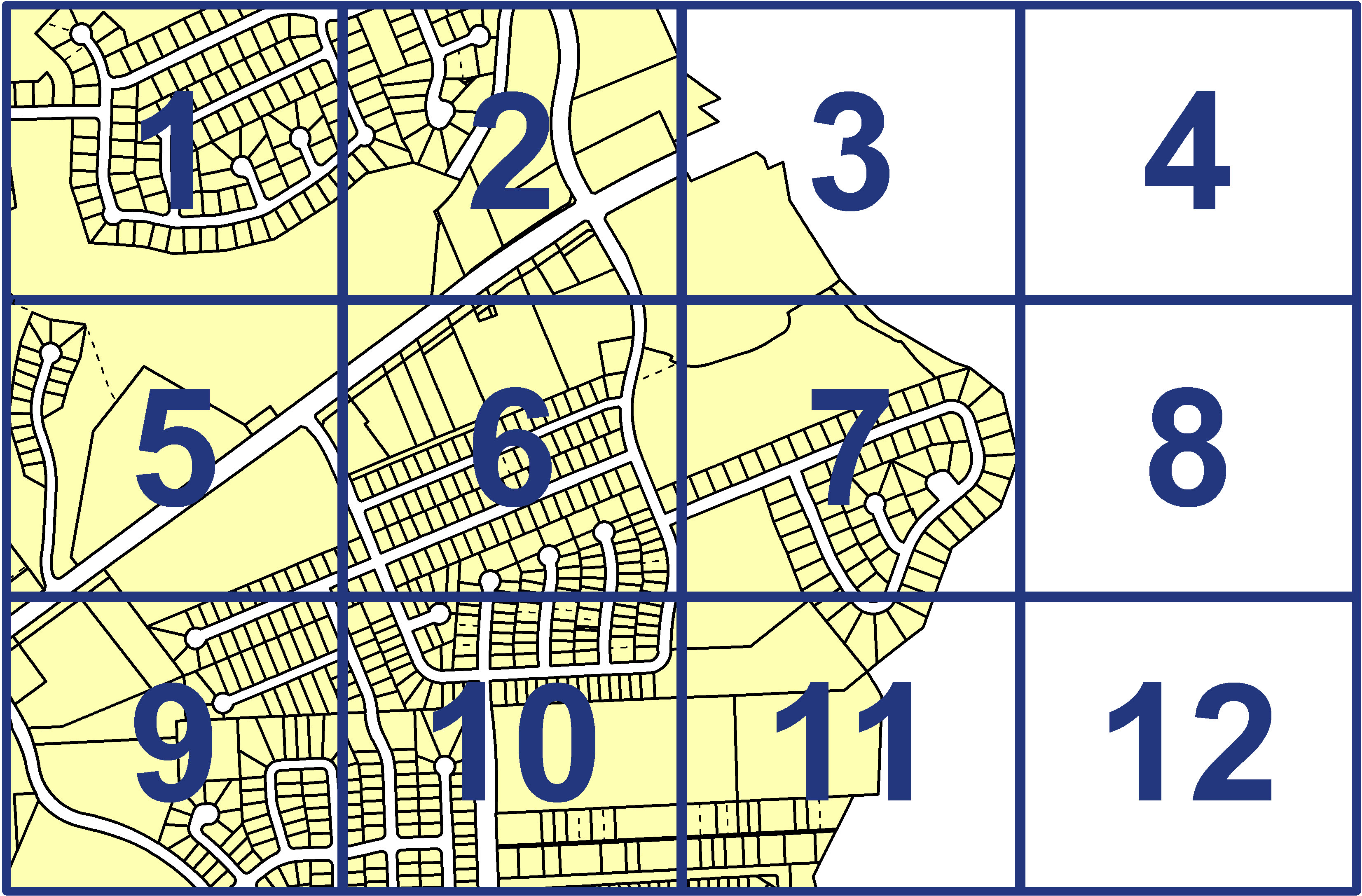 quarter facet map