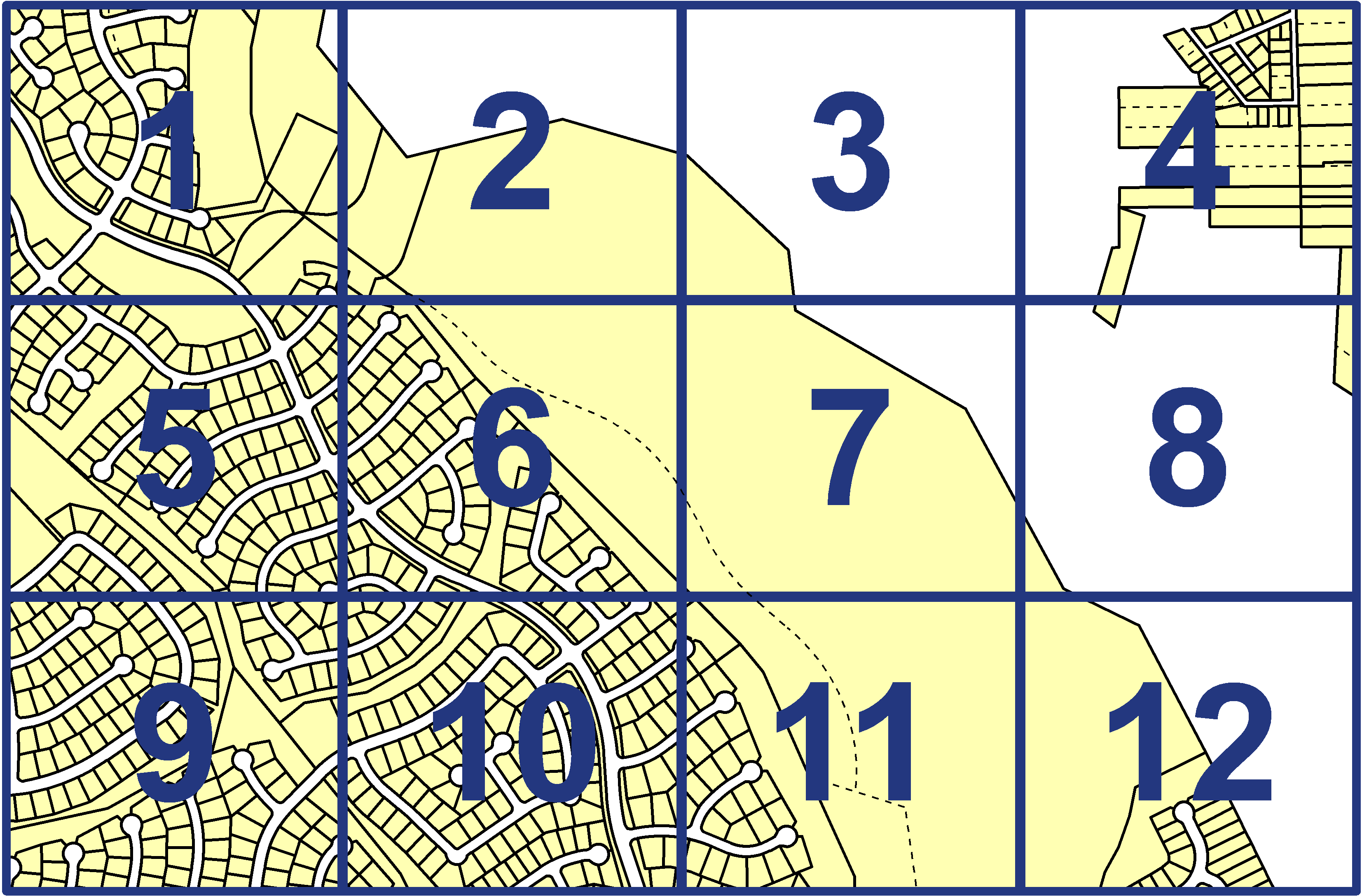 quarter facet map