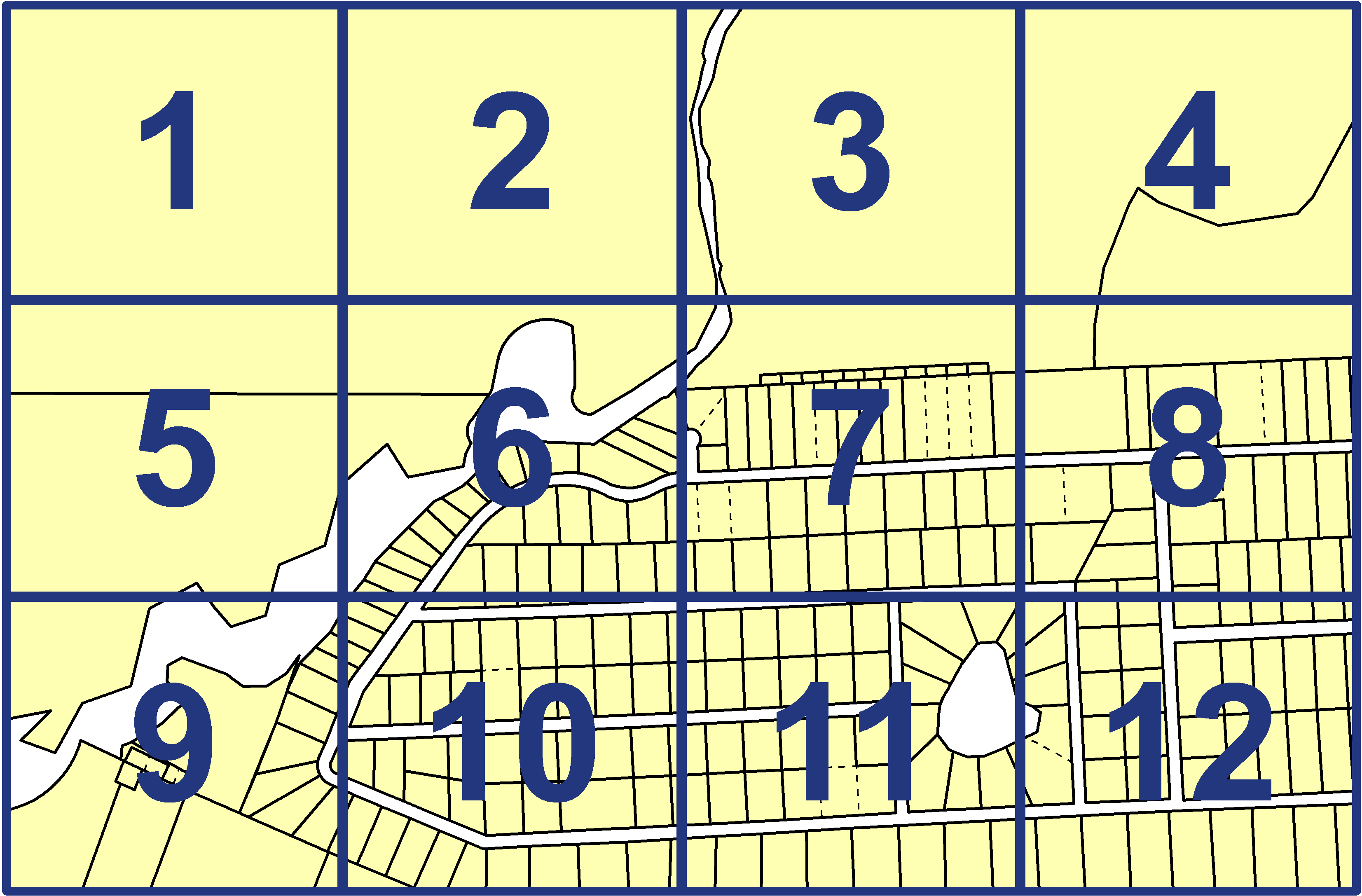 quarter facet map