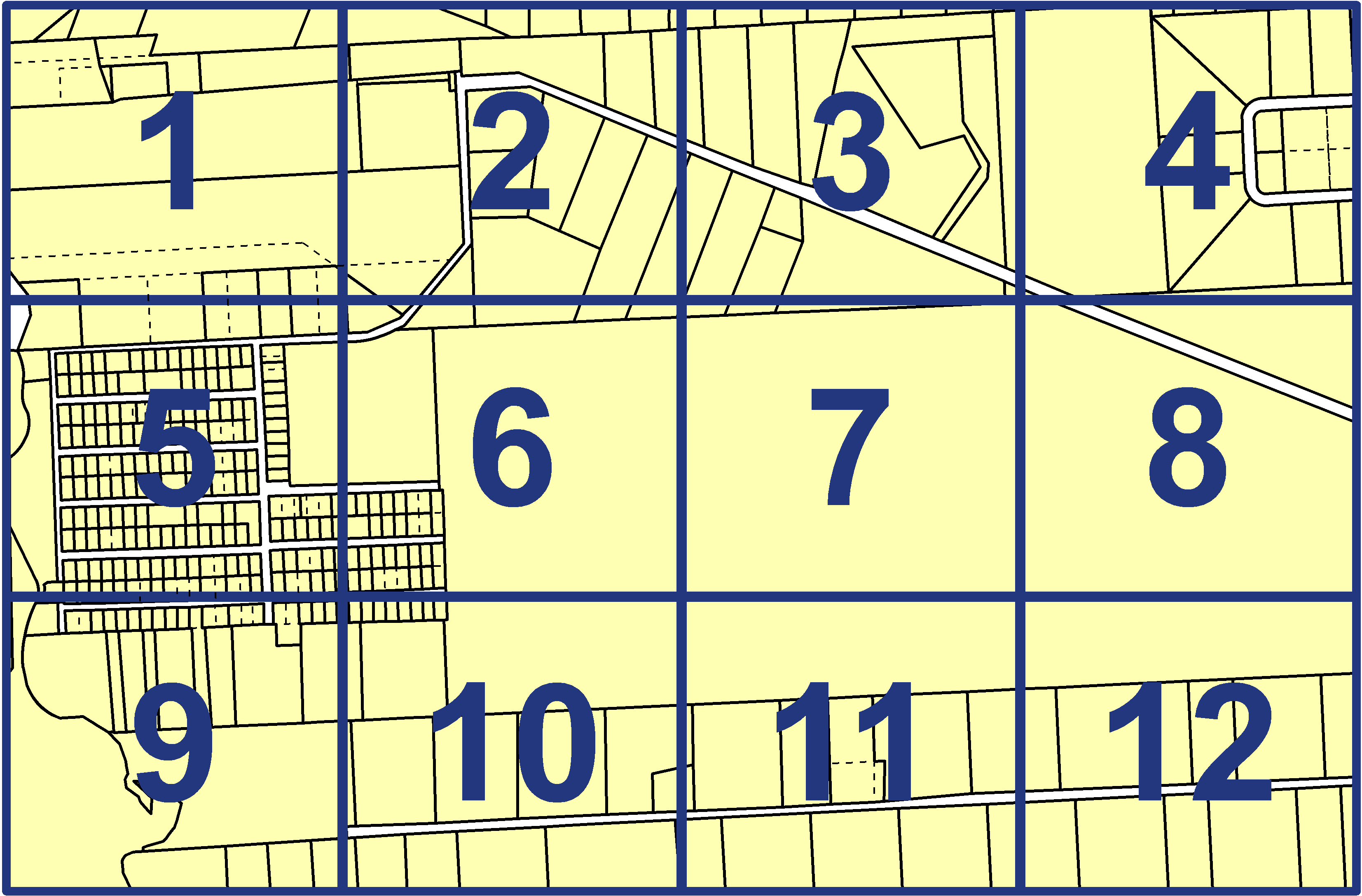 quarter facet map