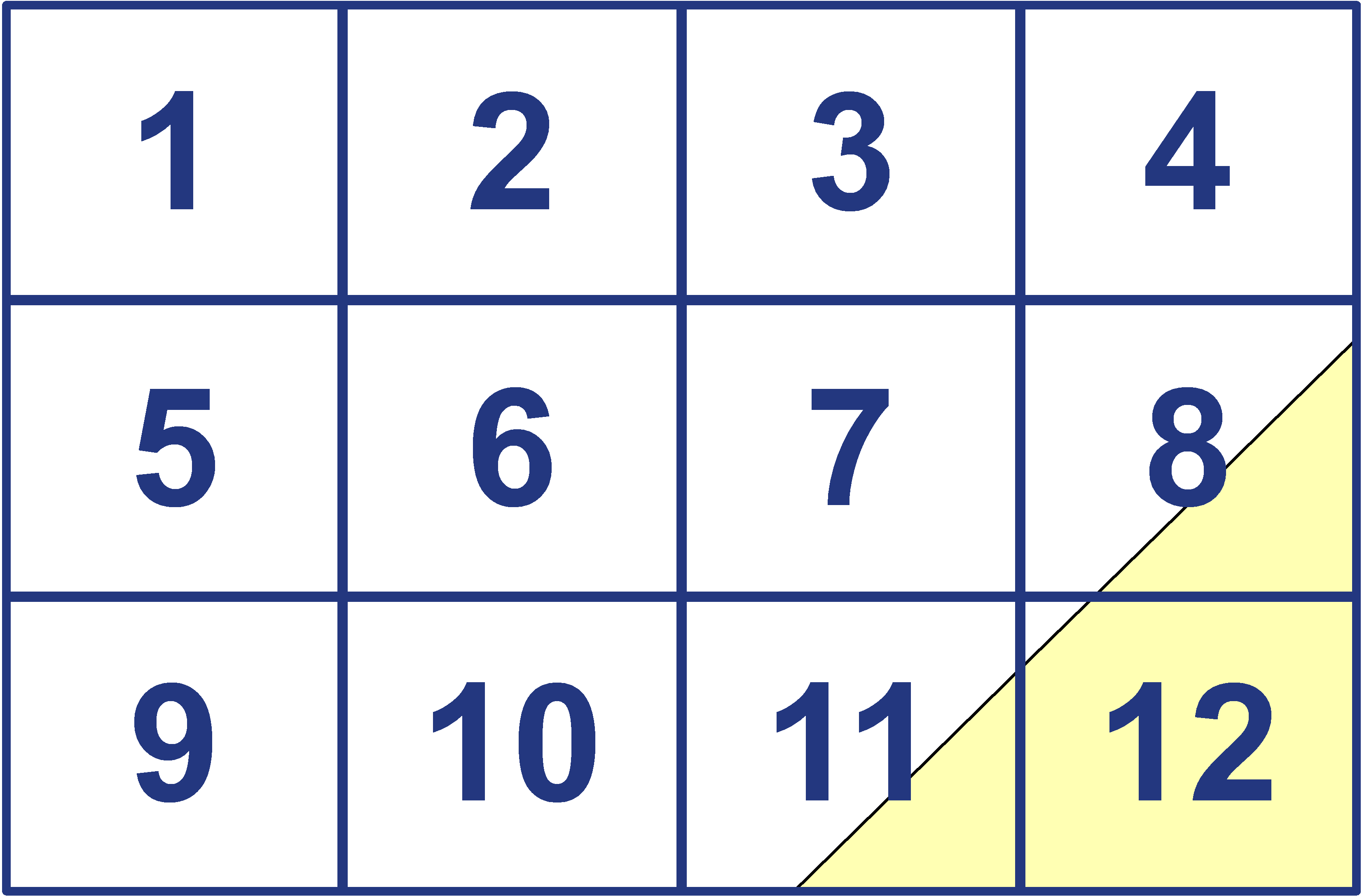 quarter facet map