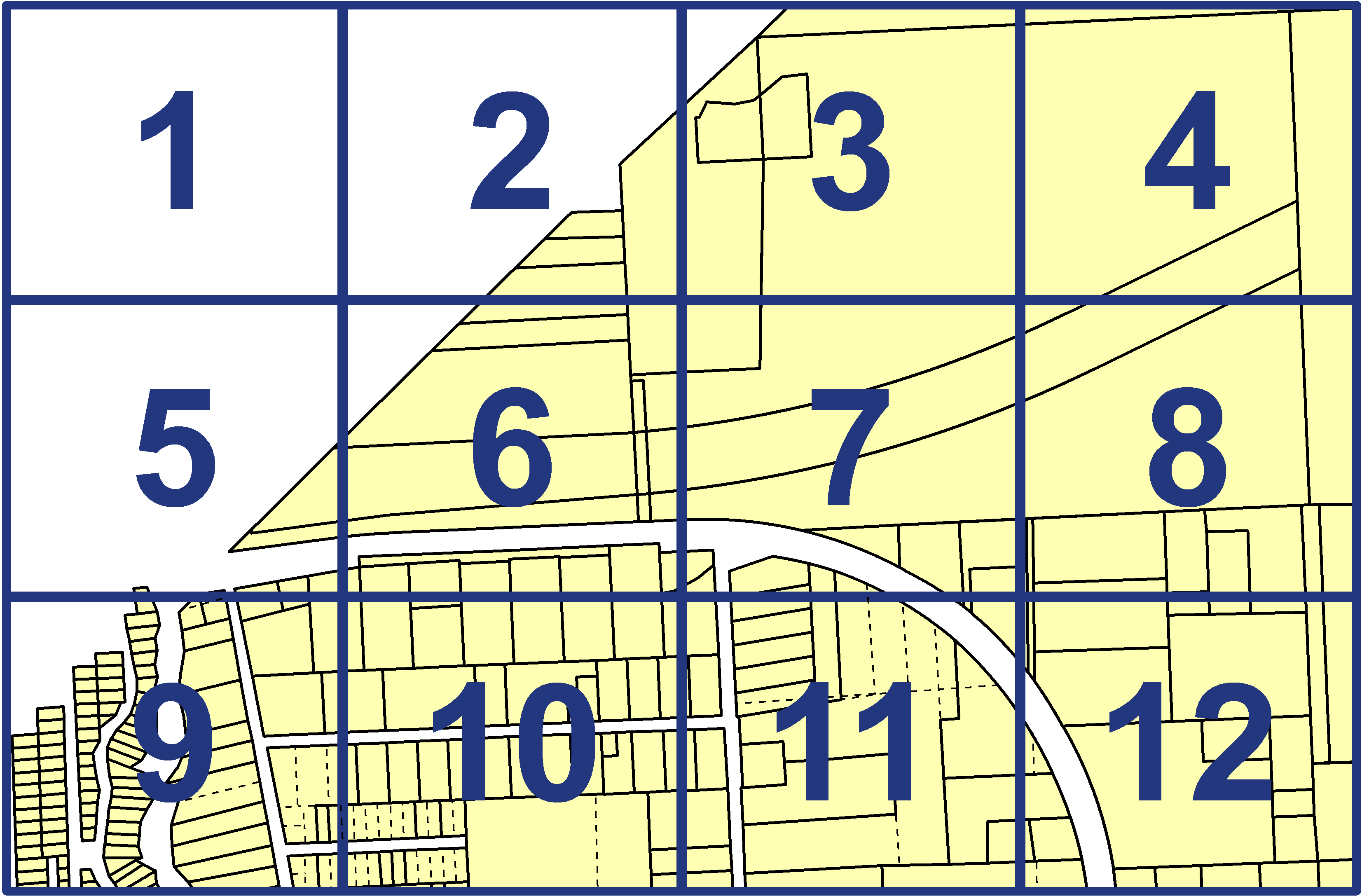 quarter facet map