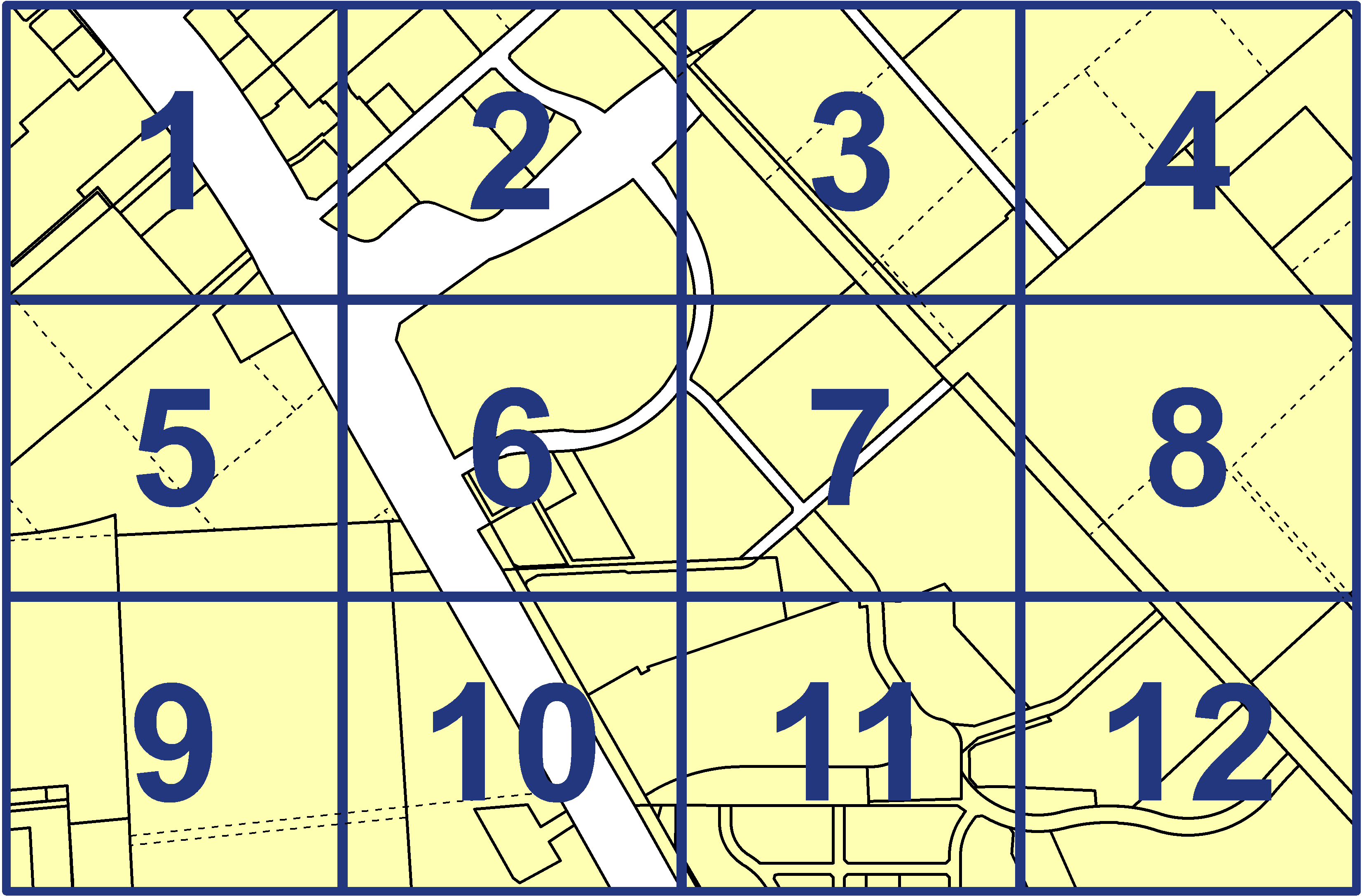 quarter facet map