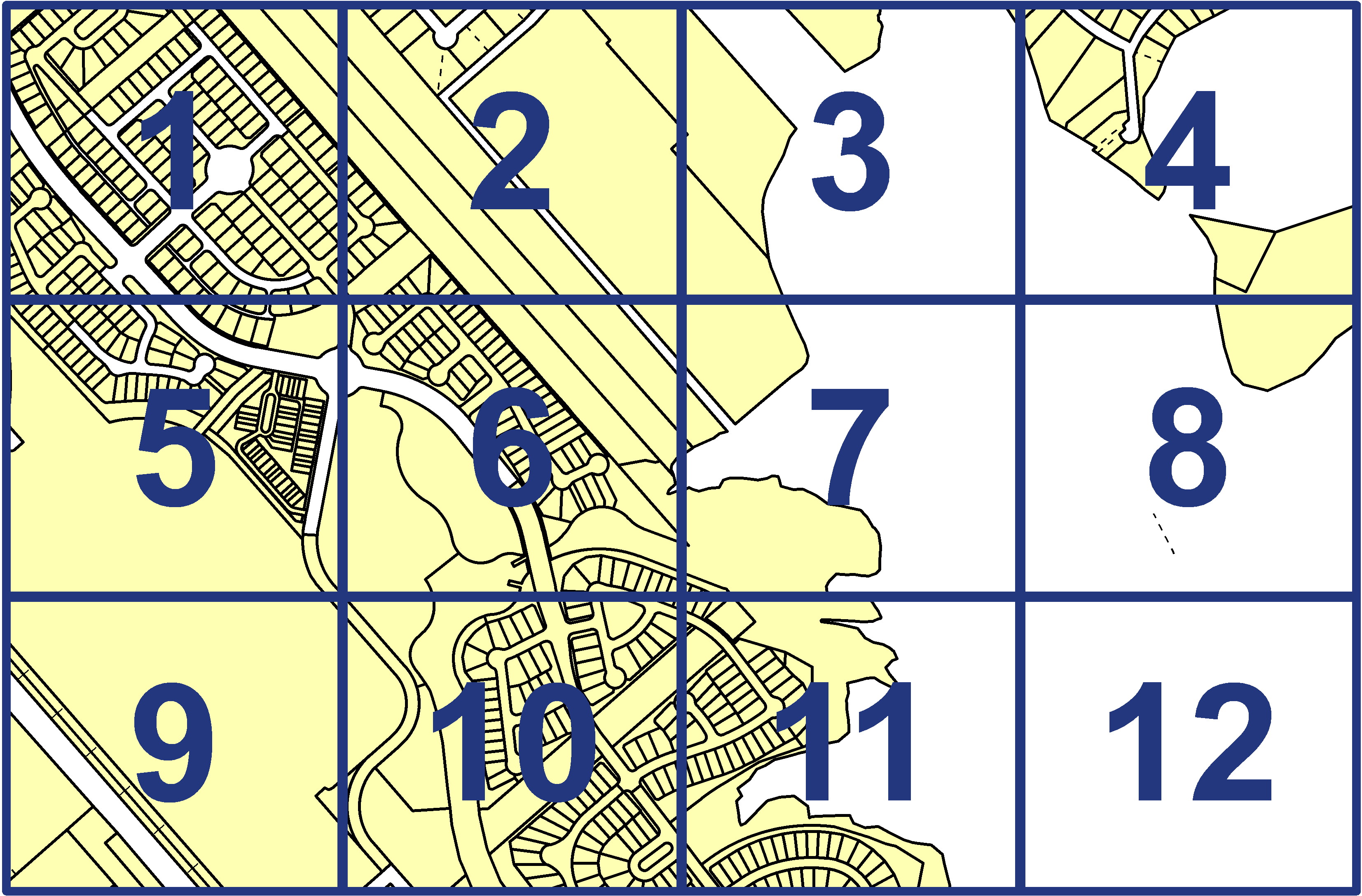 quarter facet map