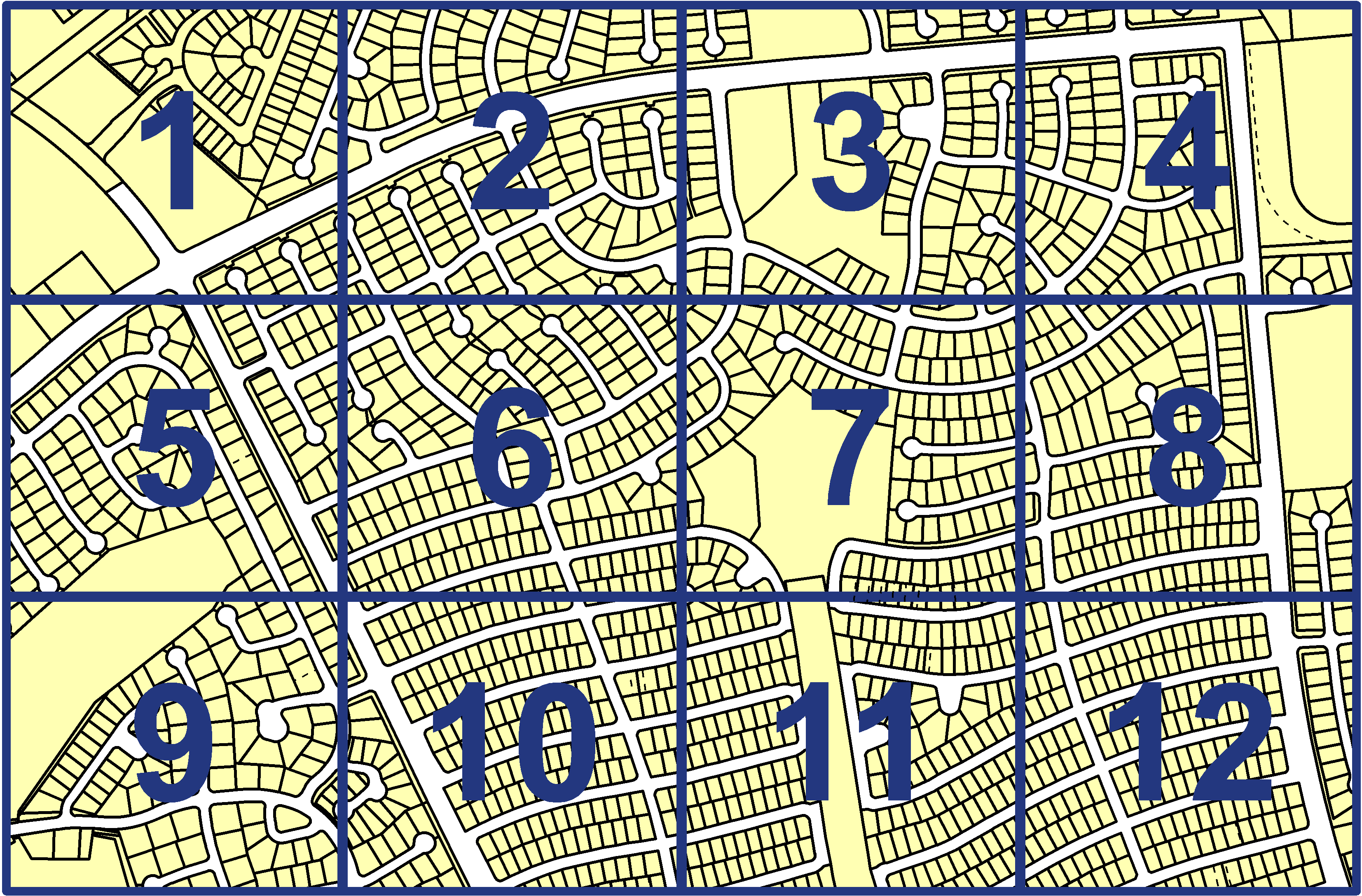 quarter facet map