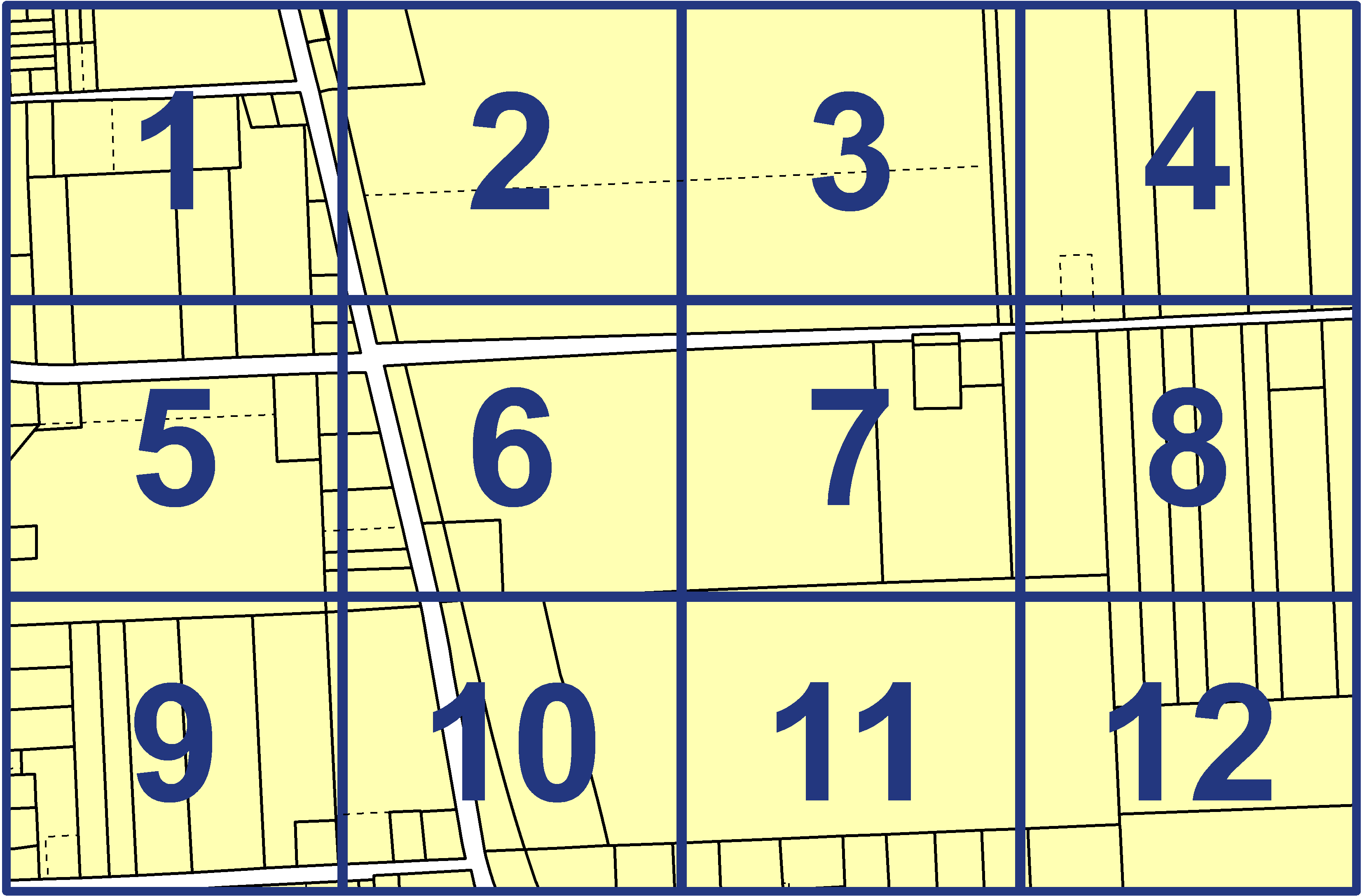 quarter facet map