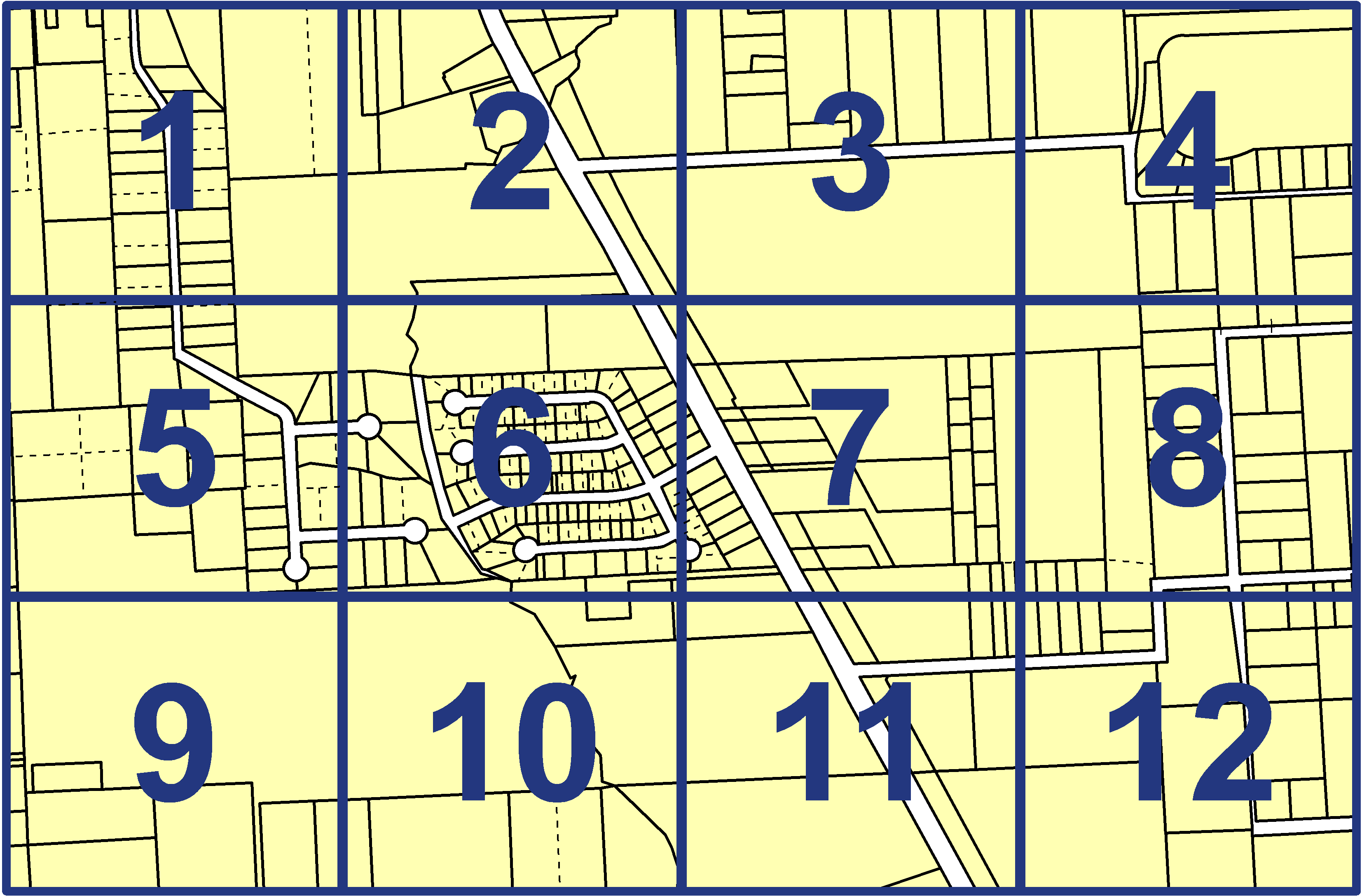 quarter facet map