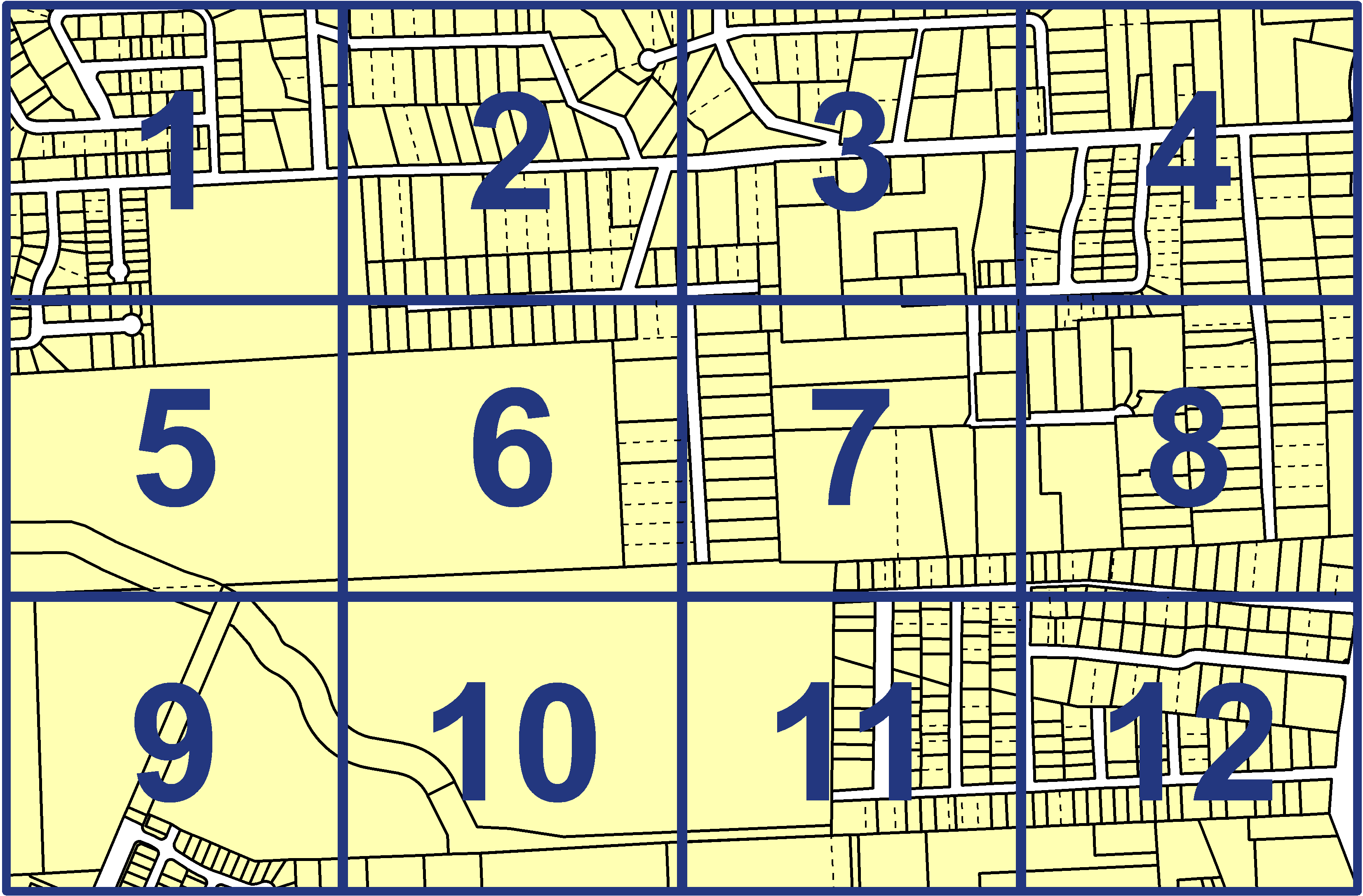 quarter facet map