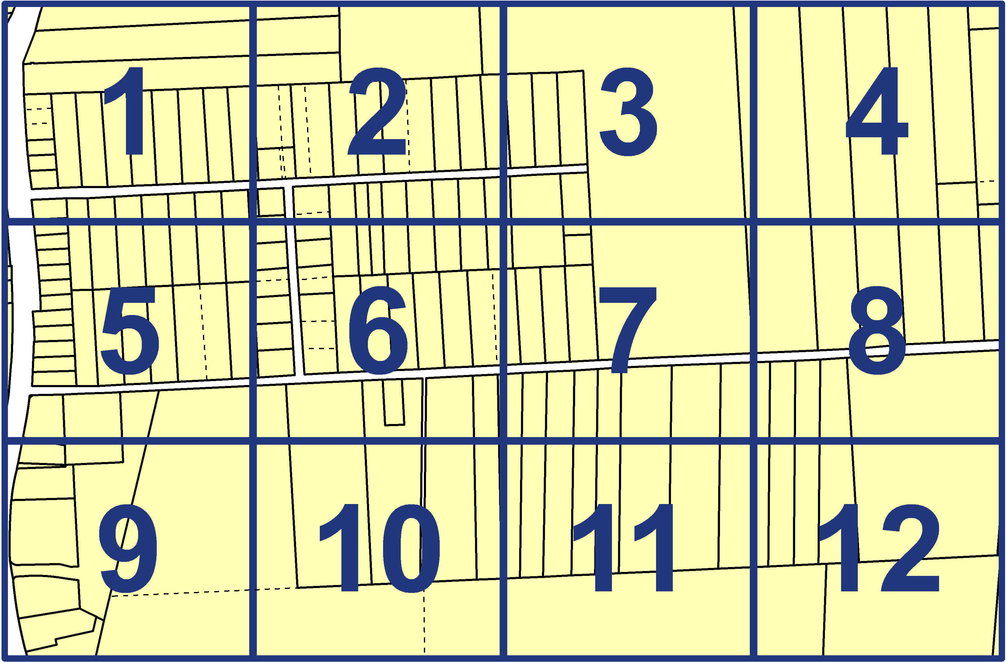 quarter facet map