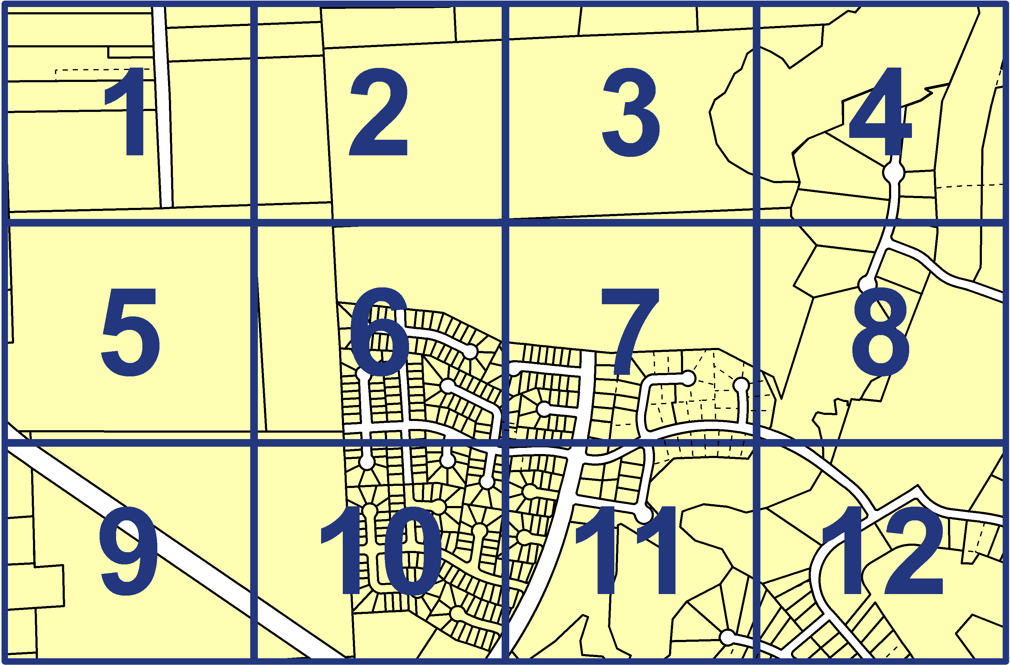 quarter facet map