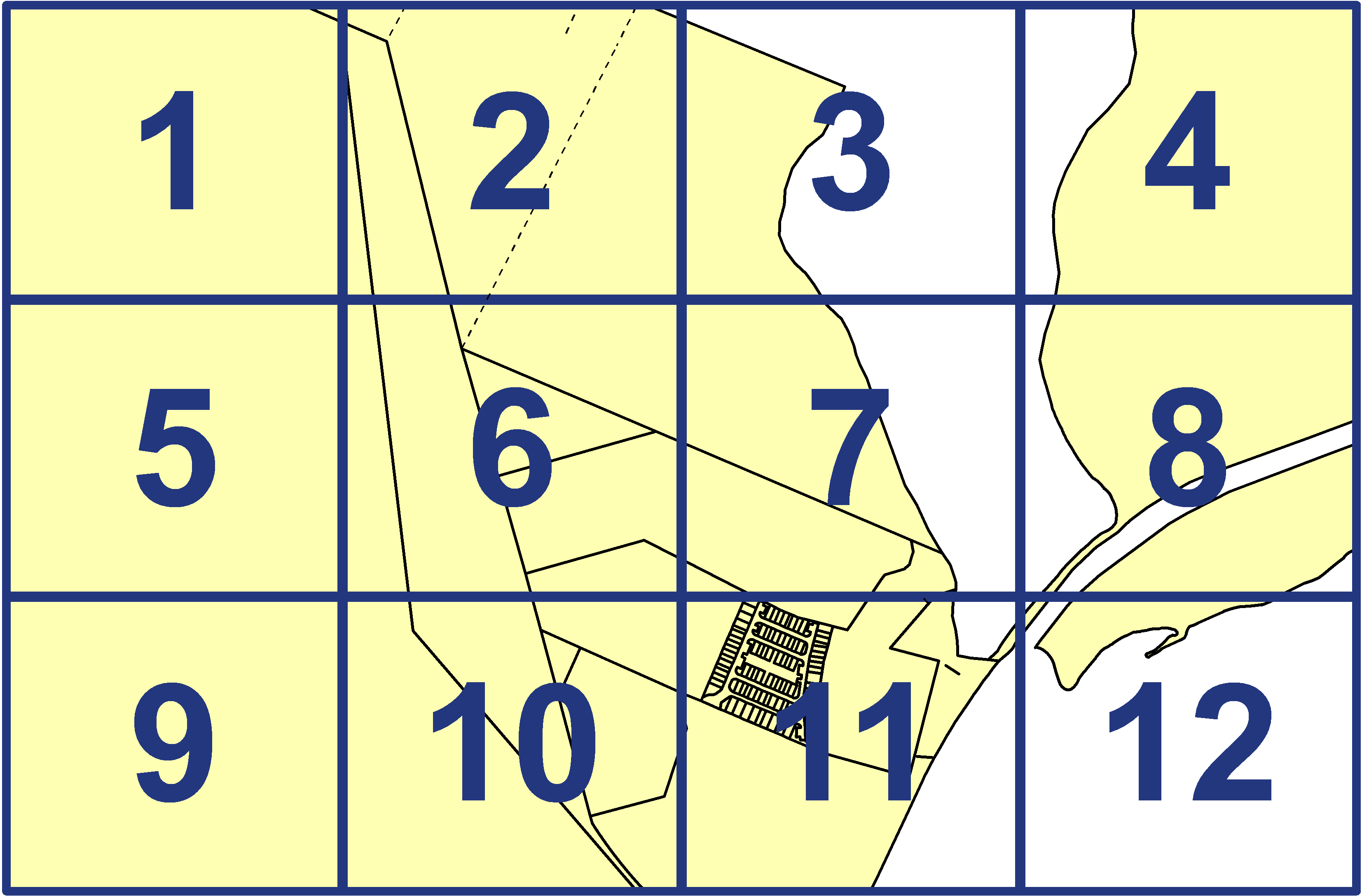 quarter facet map