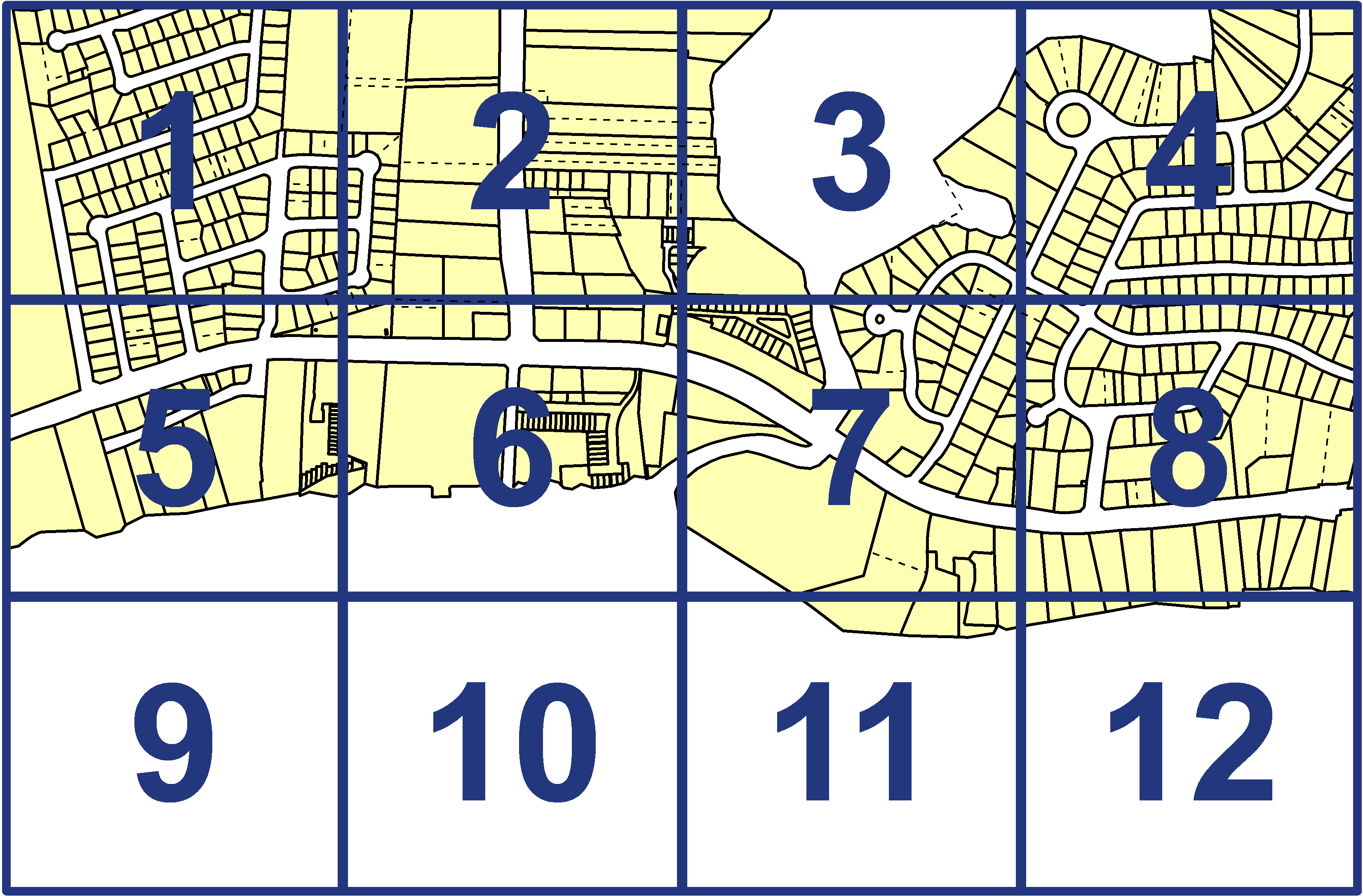 quarter facet map