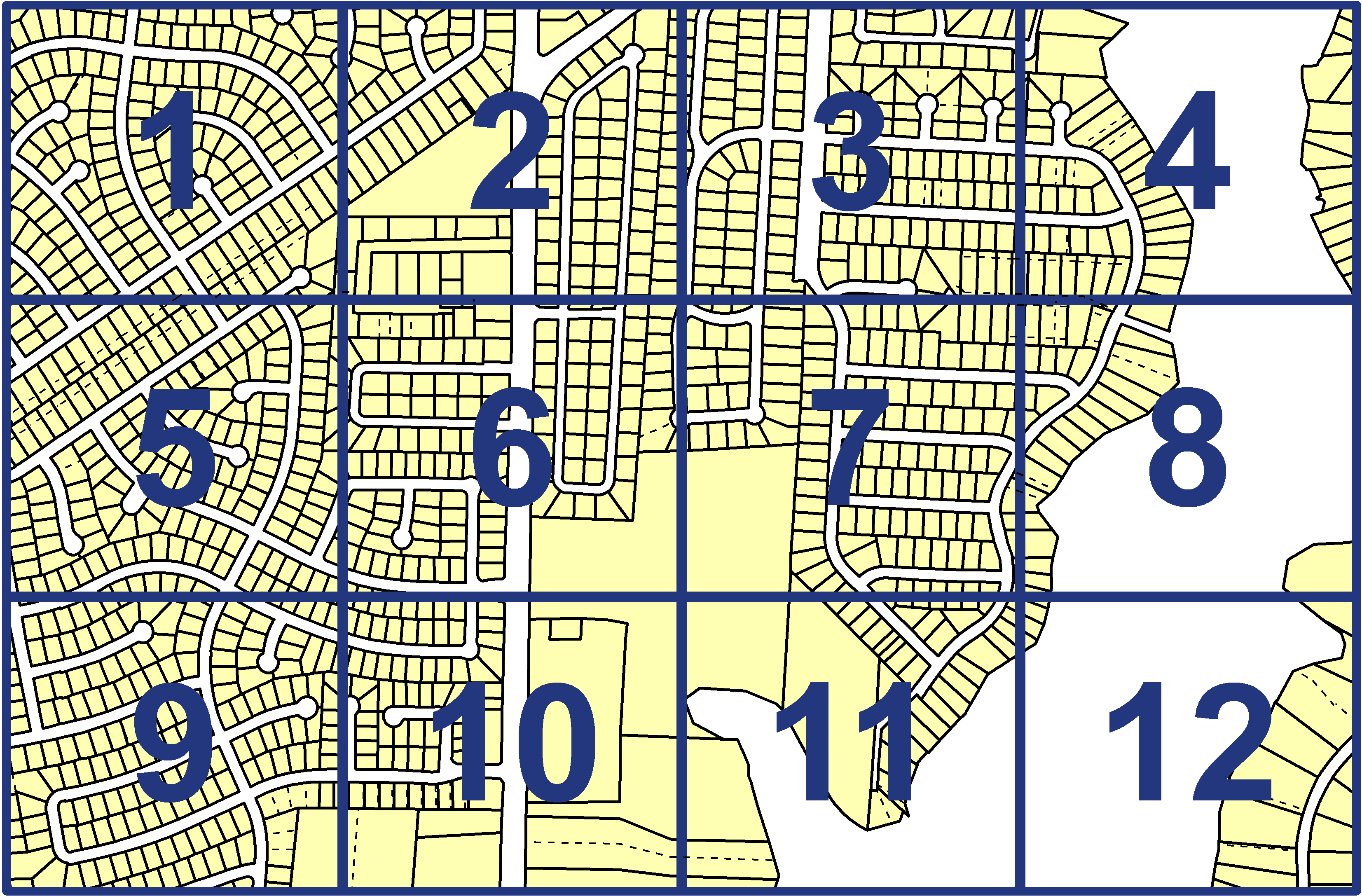 quarter facet map