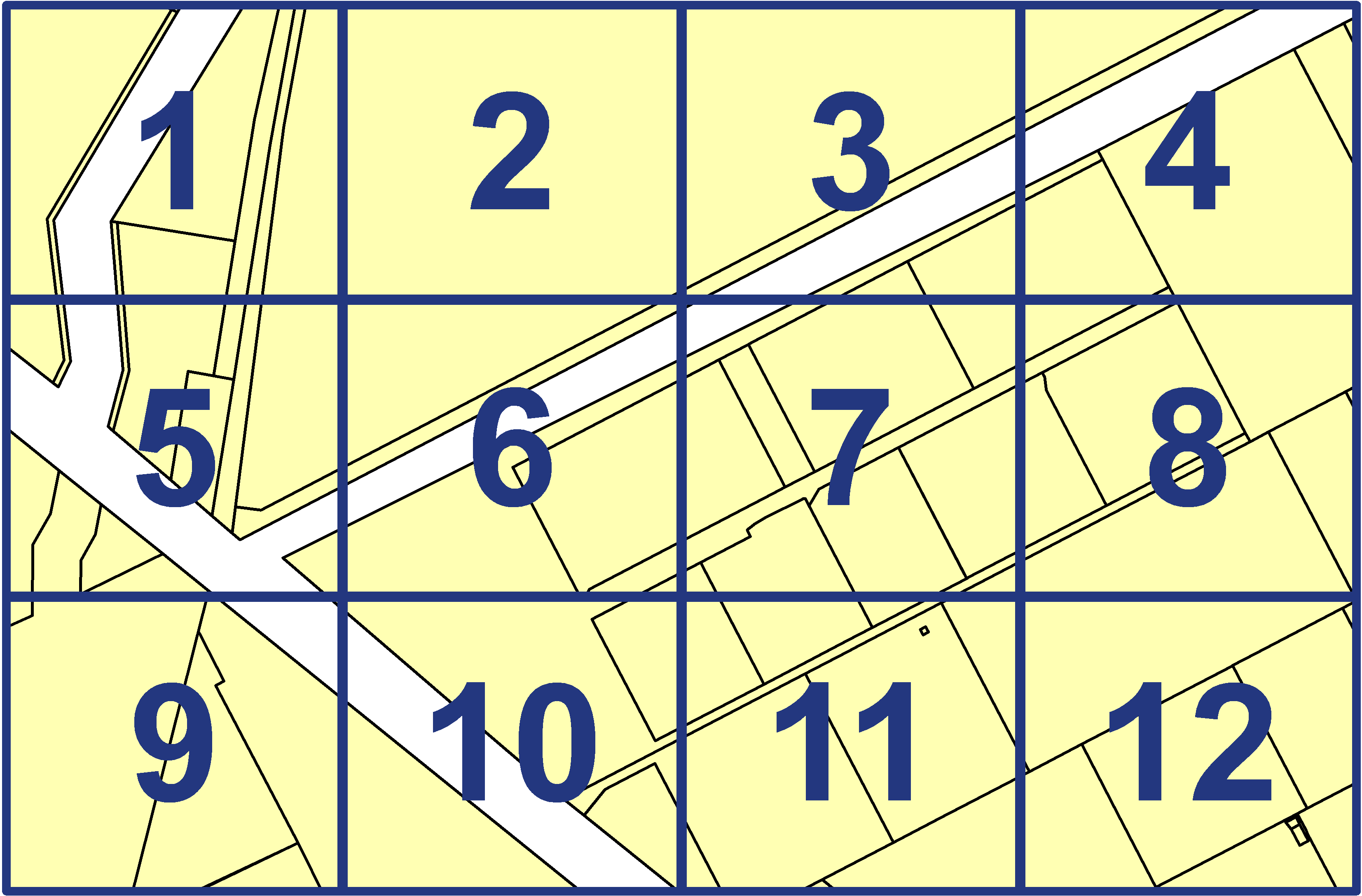 quarter facet map