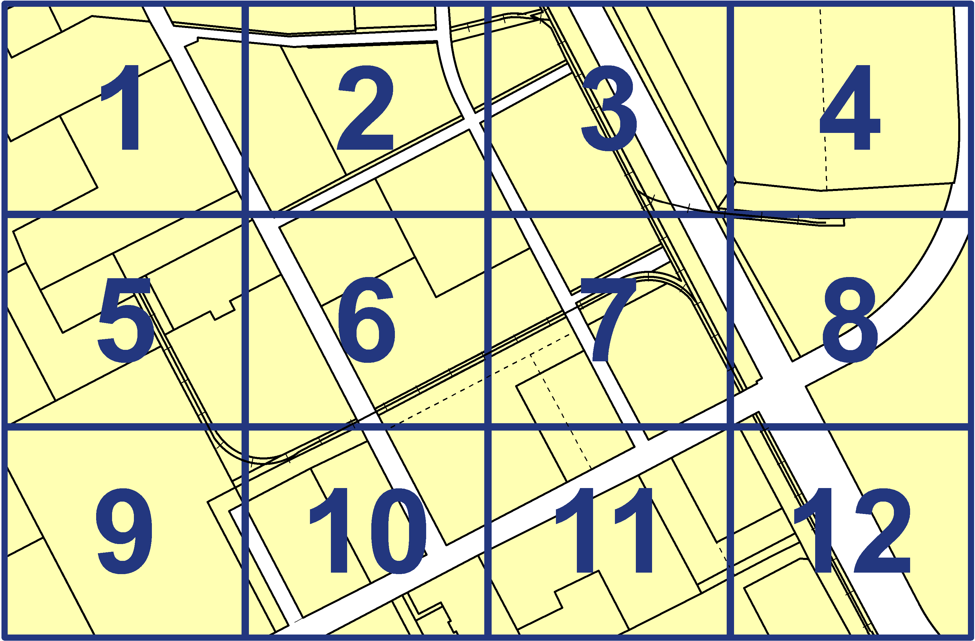 quarter facet map