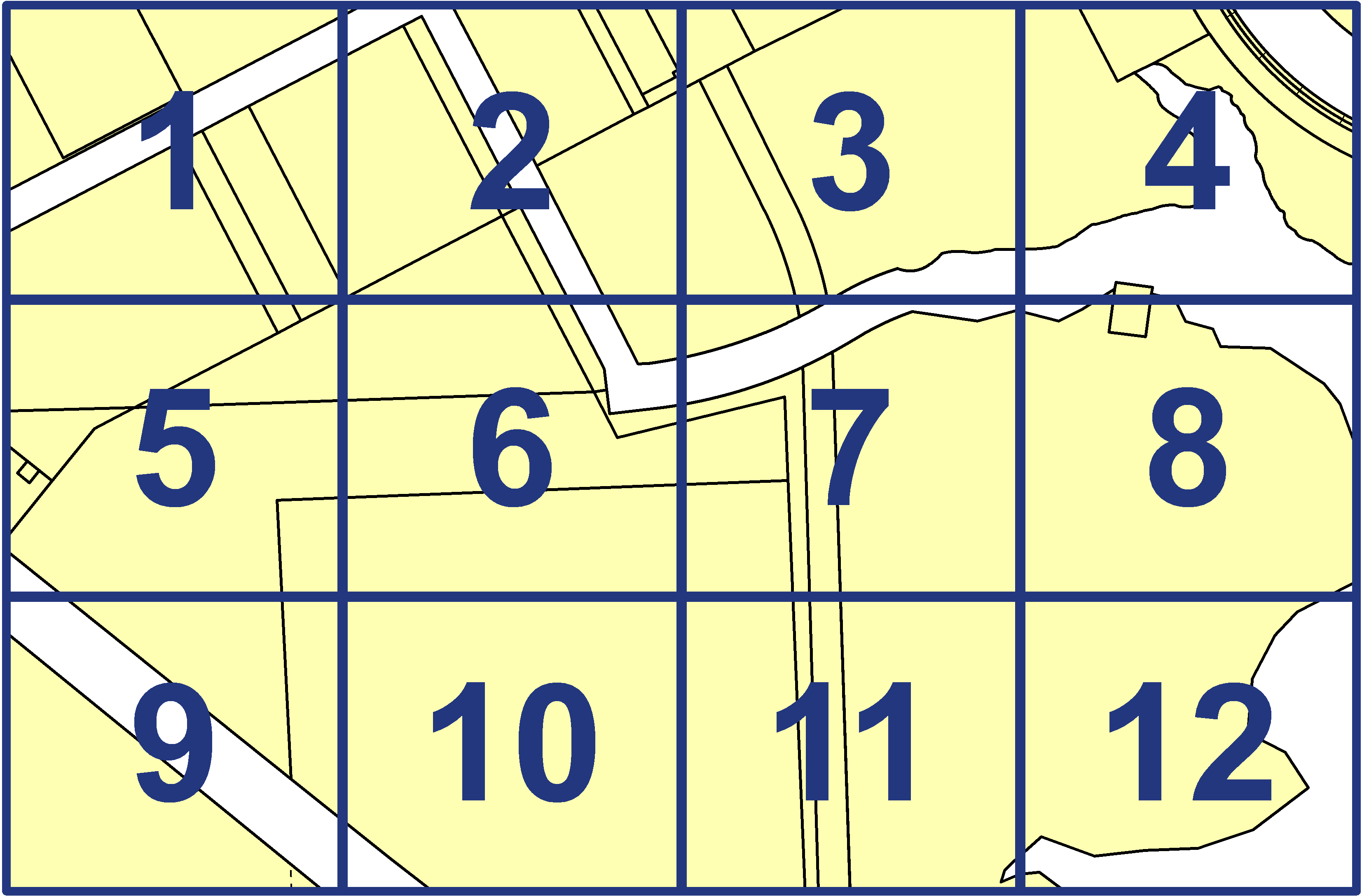 quarter facet map