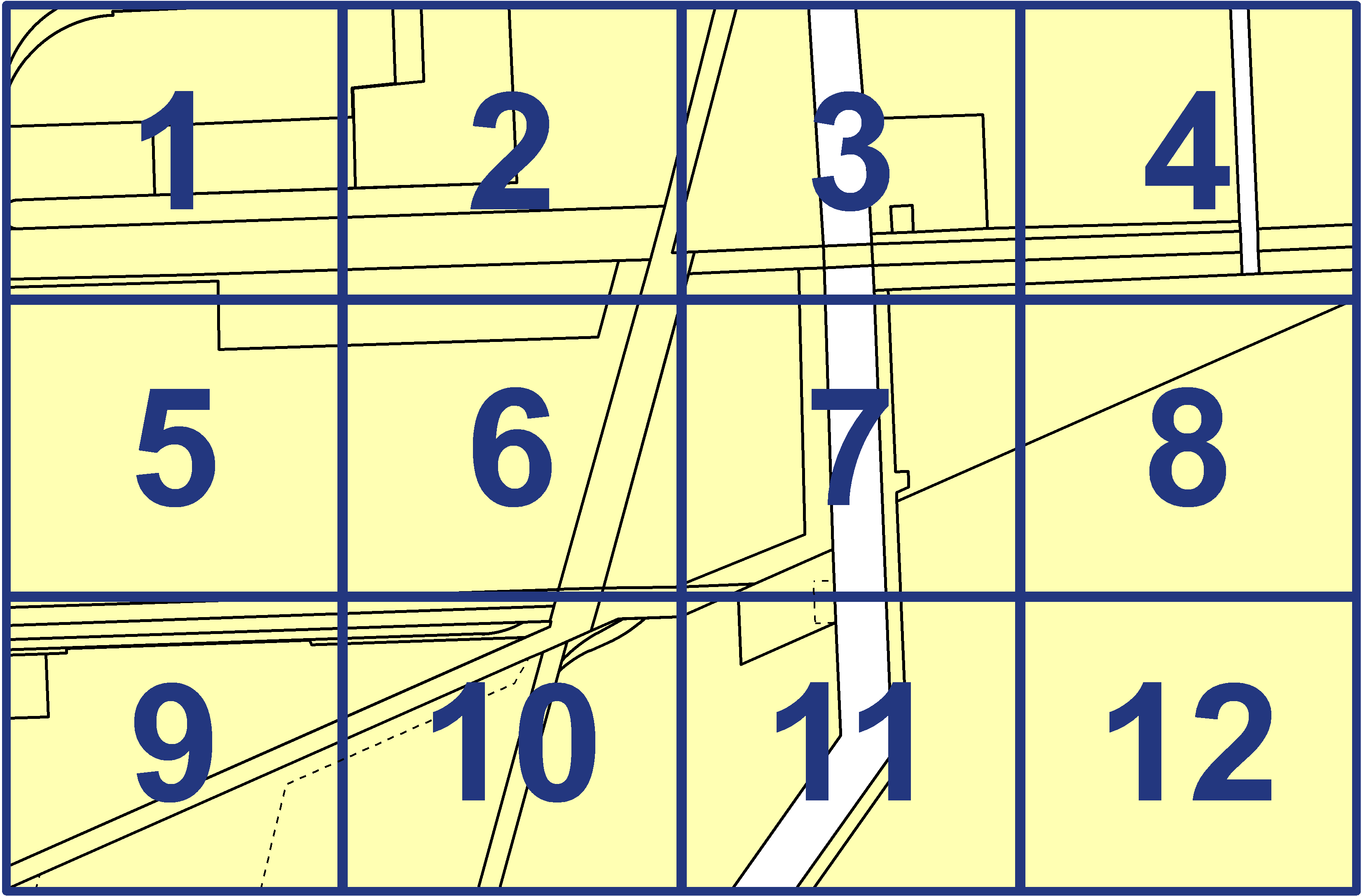 quarter facet map