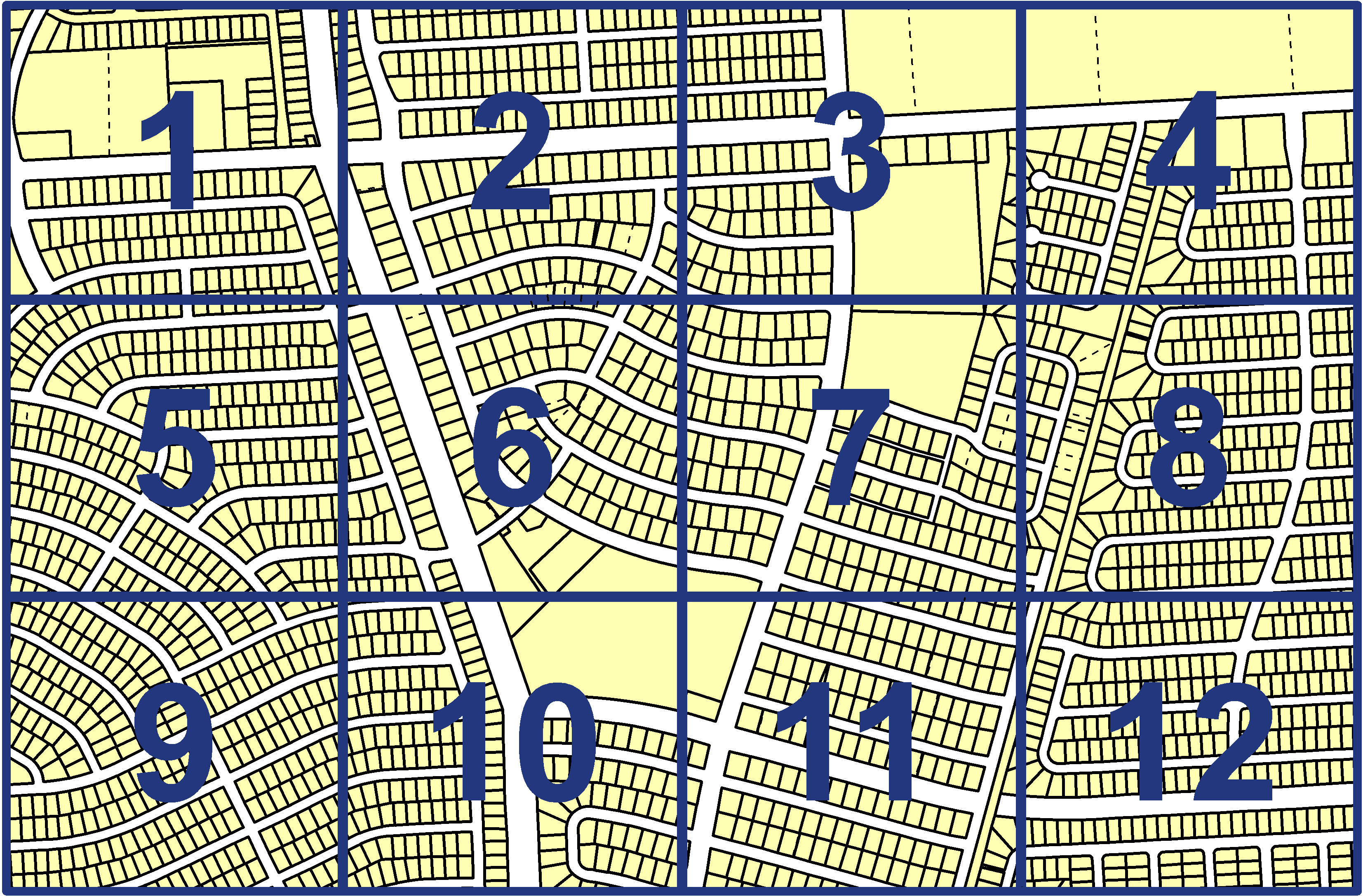 quarter facet map