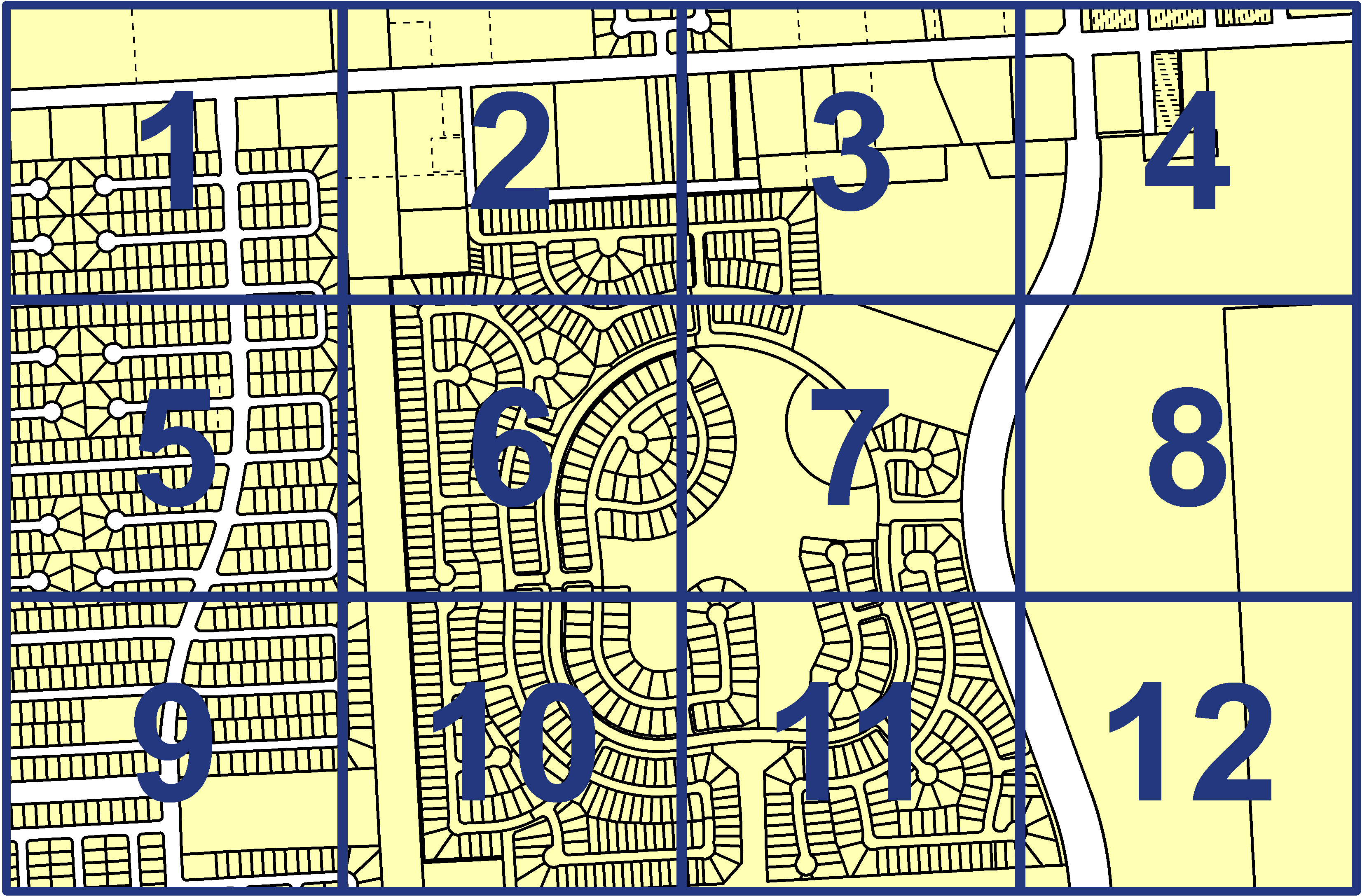 quarter facet map