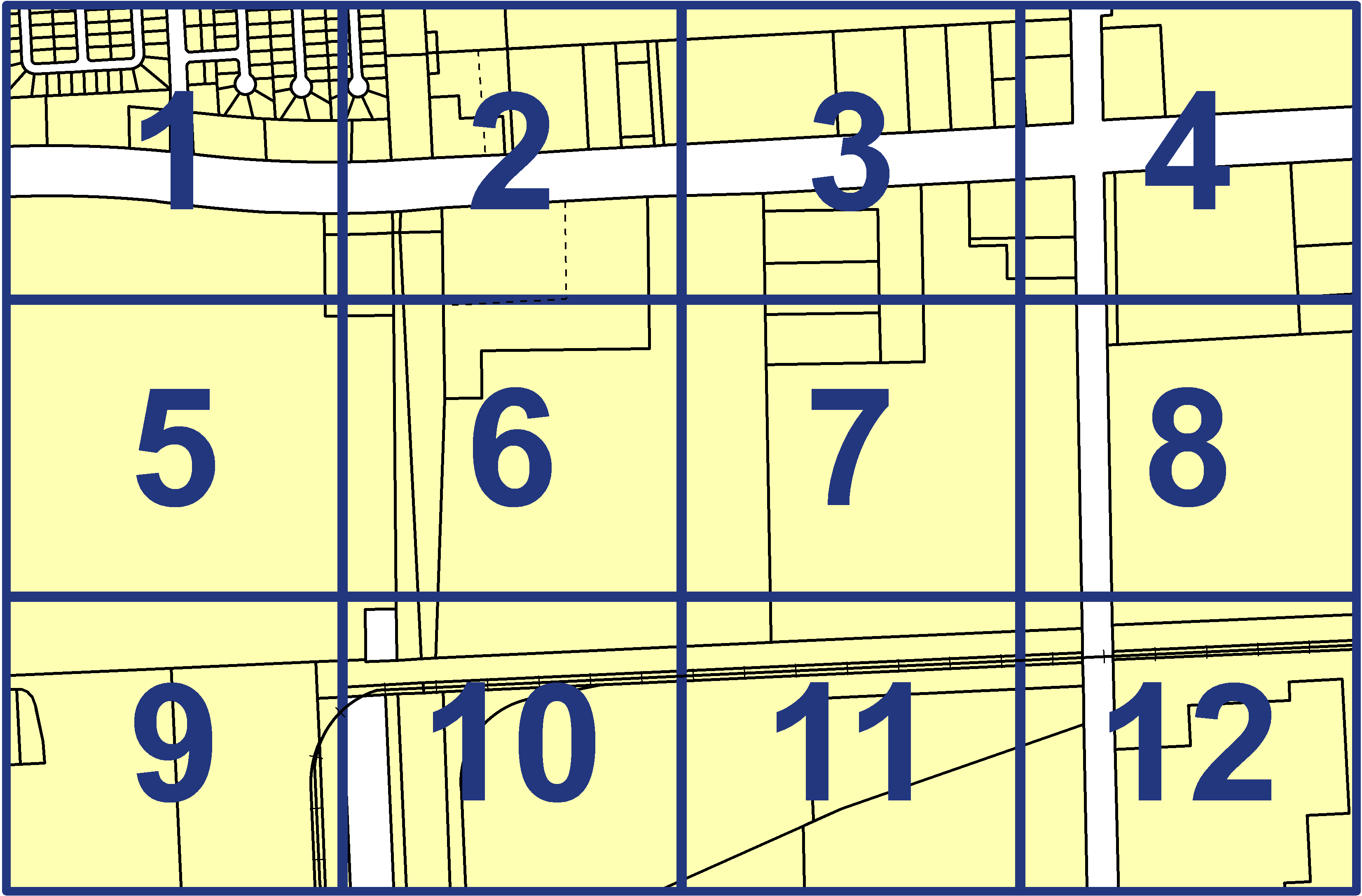 quarter facet map