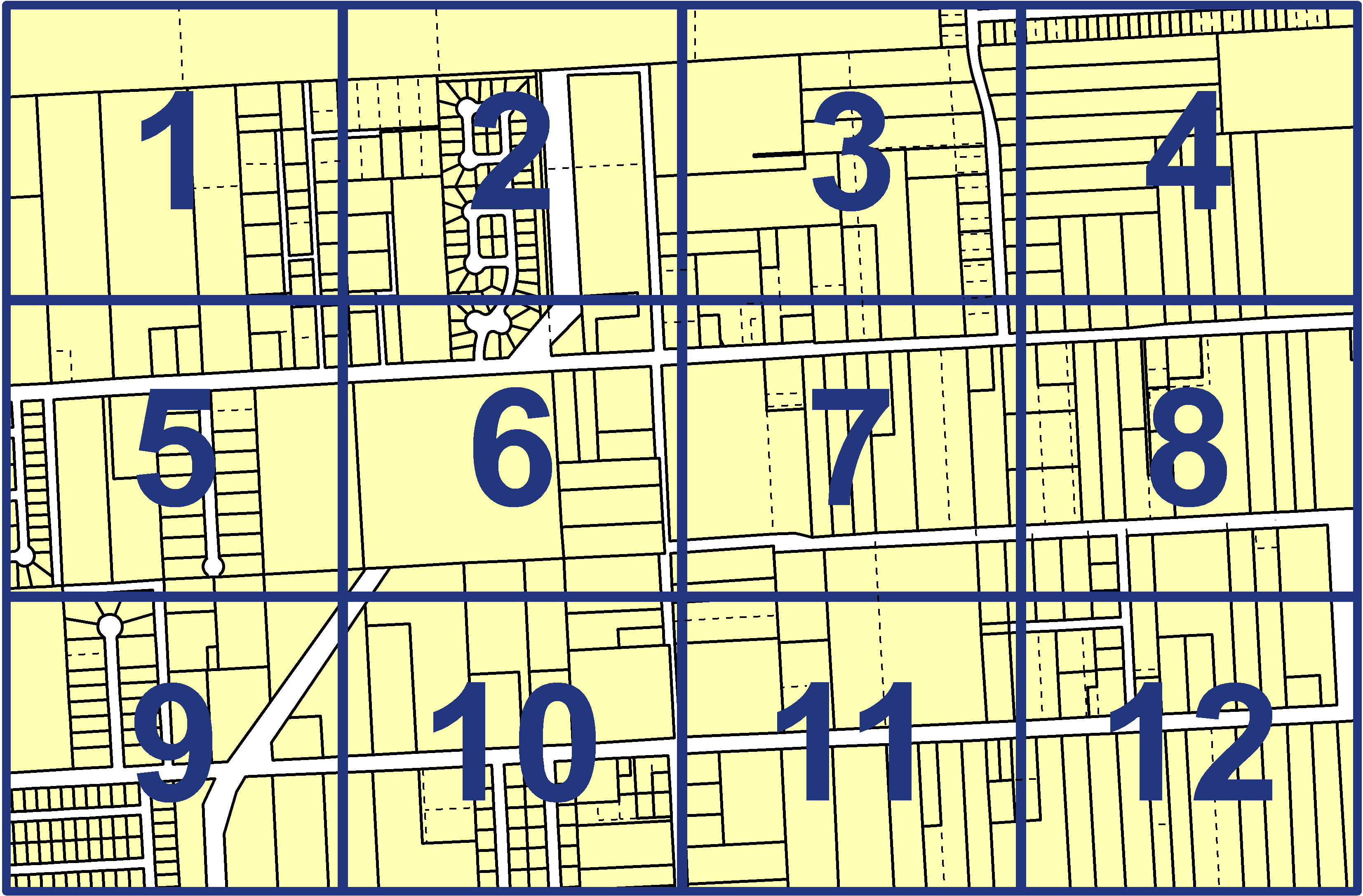 quarter facet map