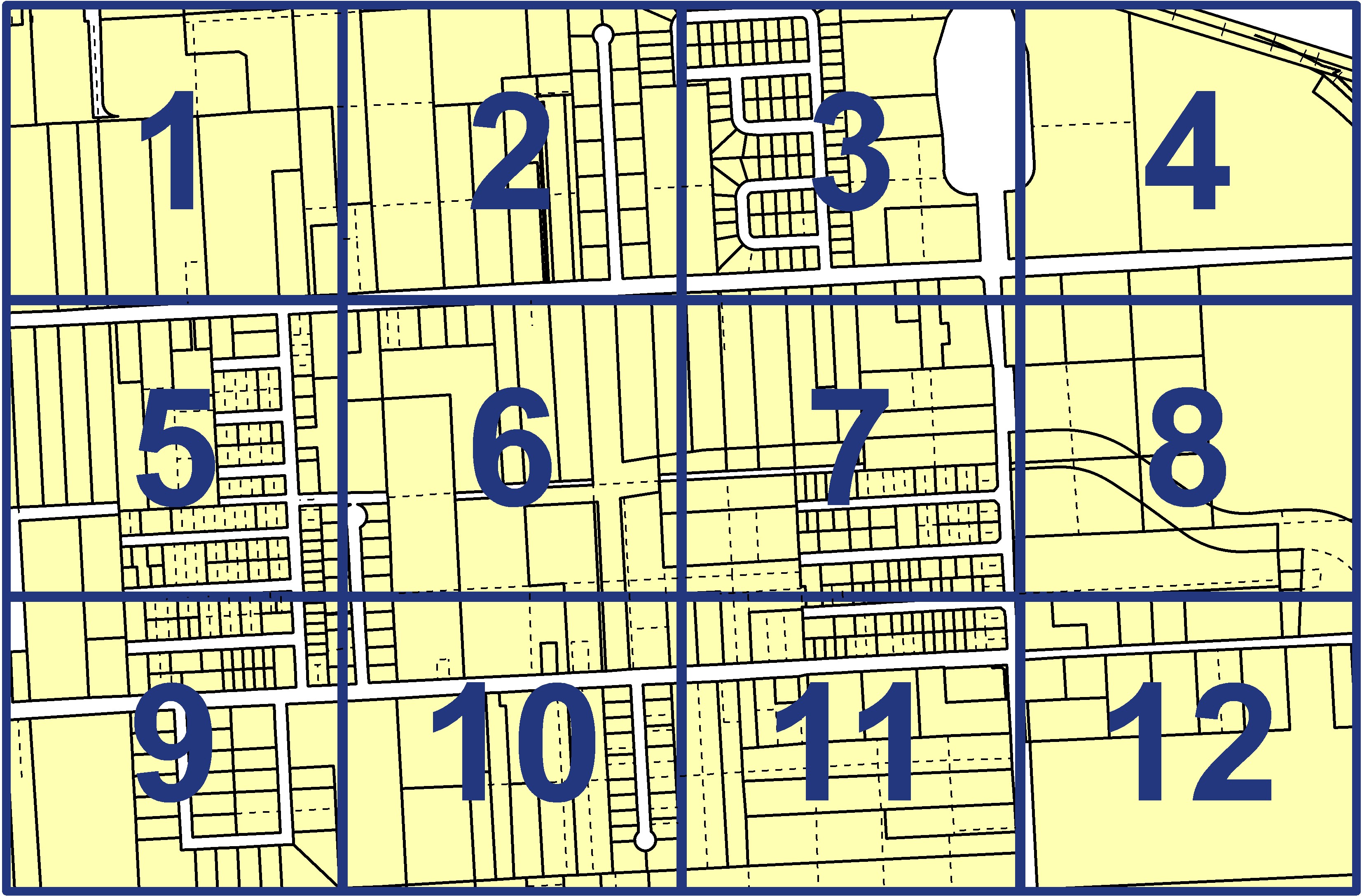 quarter facet map