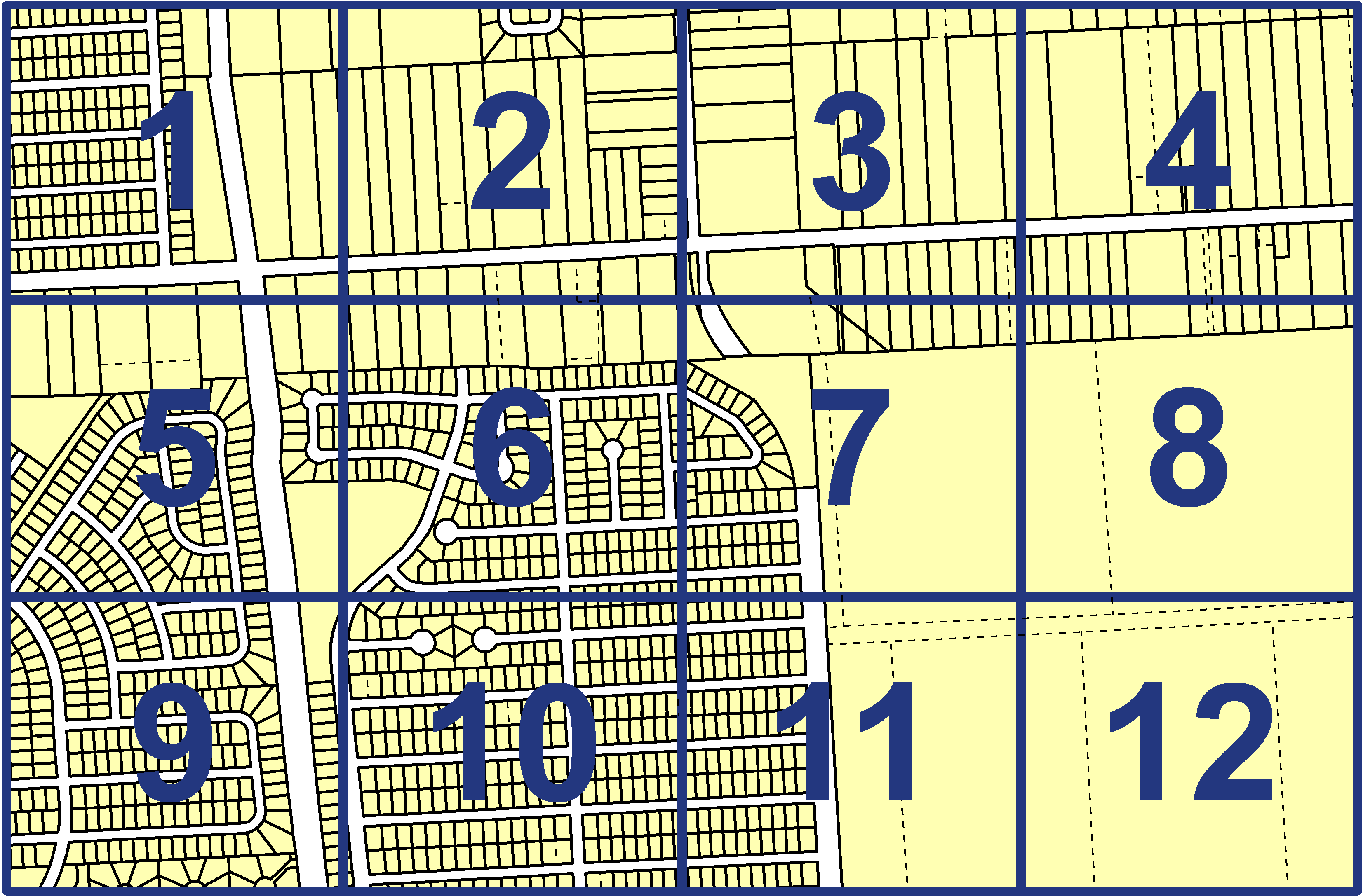 quarter facet map