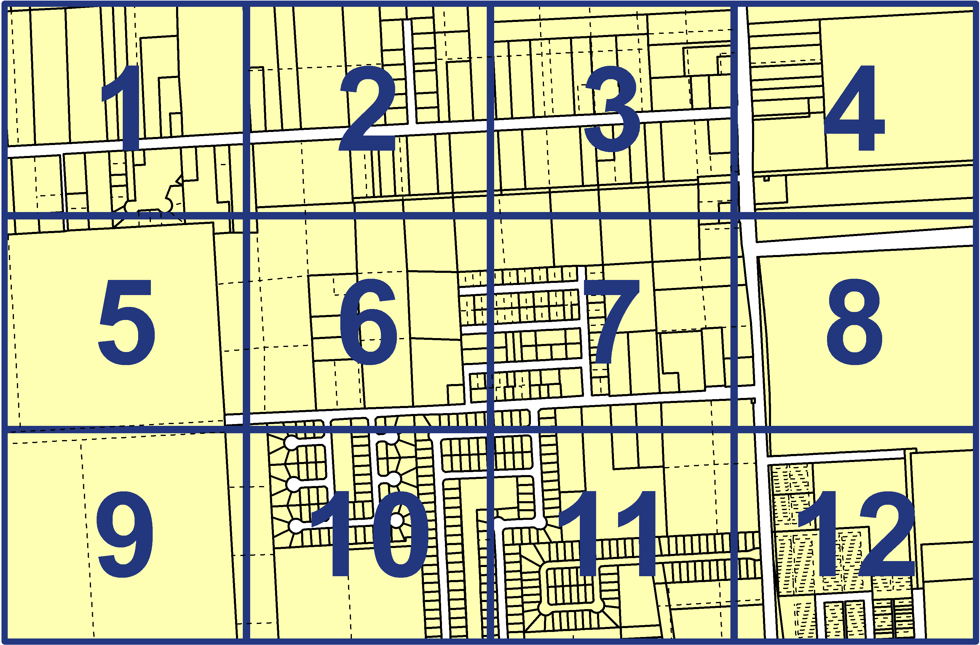 quarter facet map