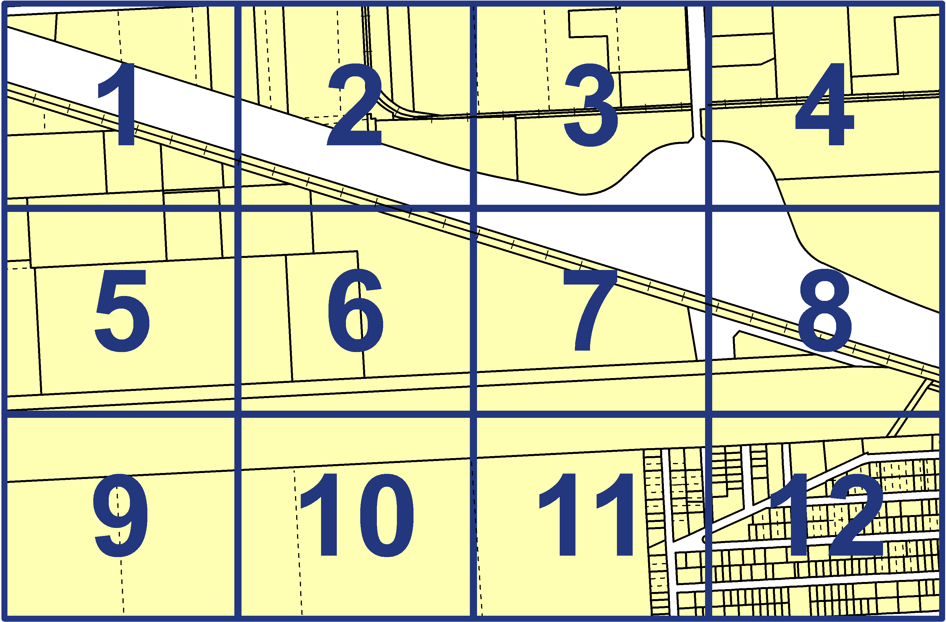 quarter facet map