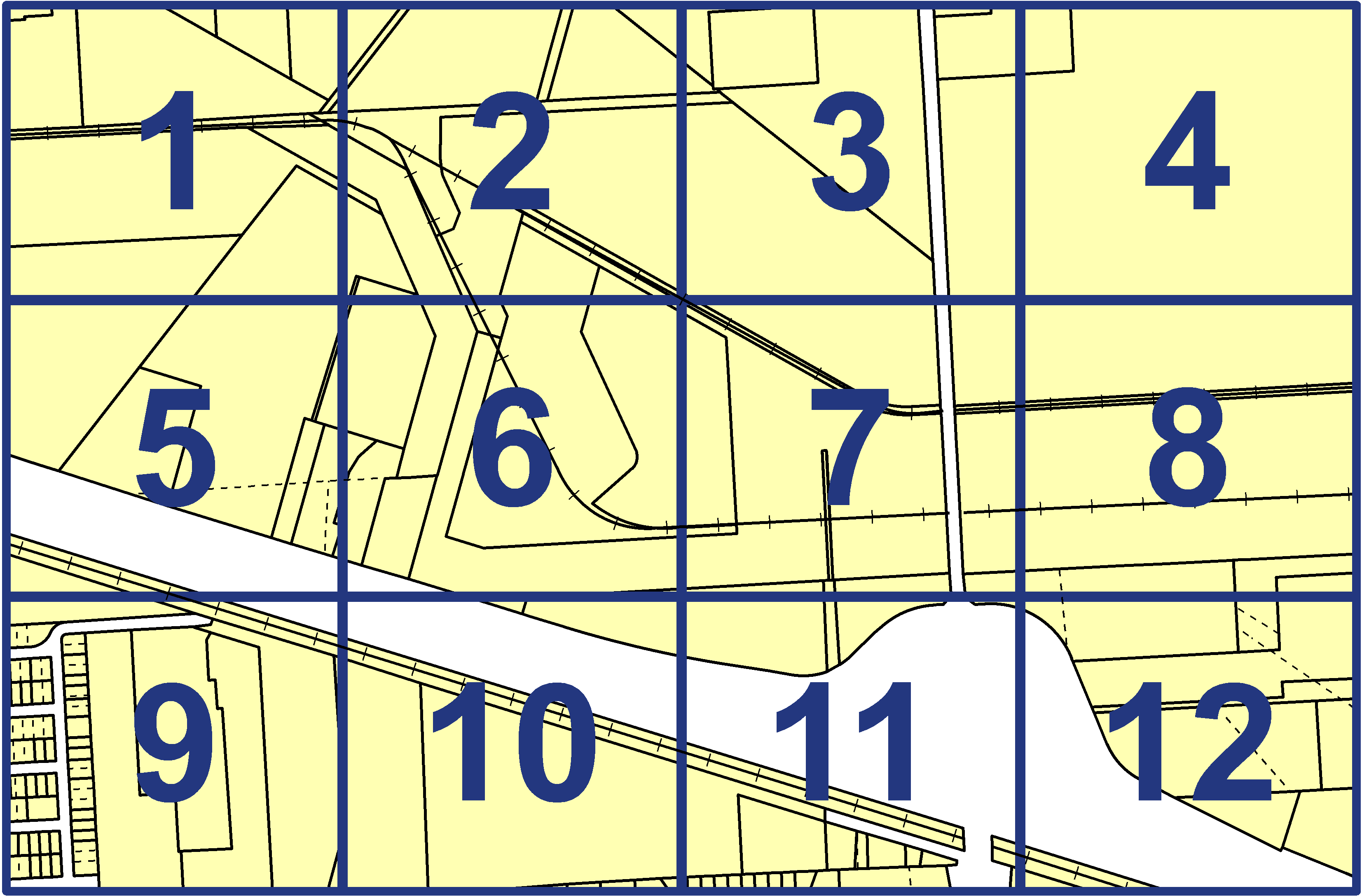 quarter facet map