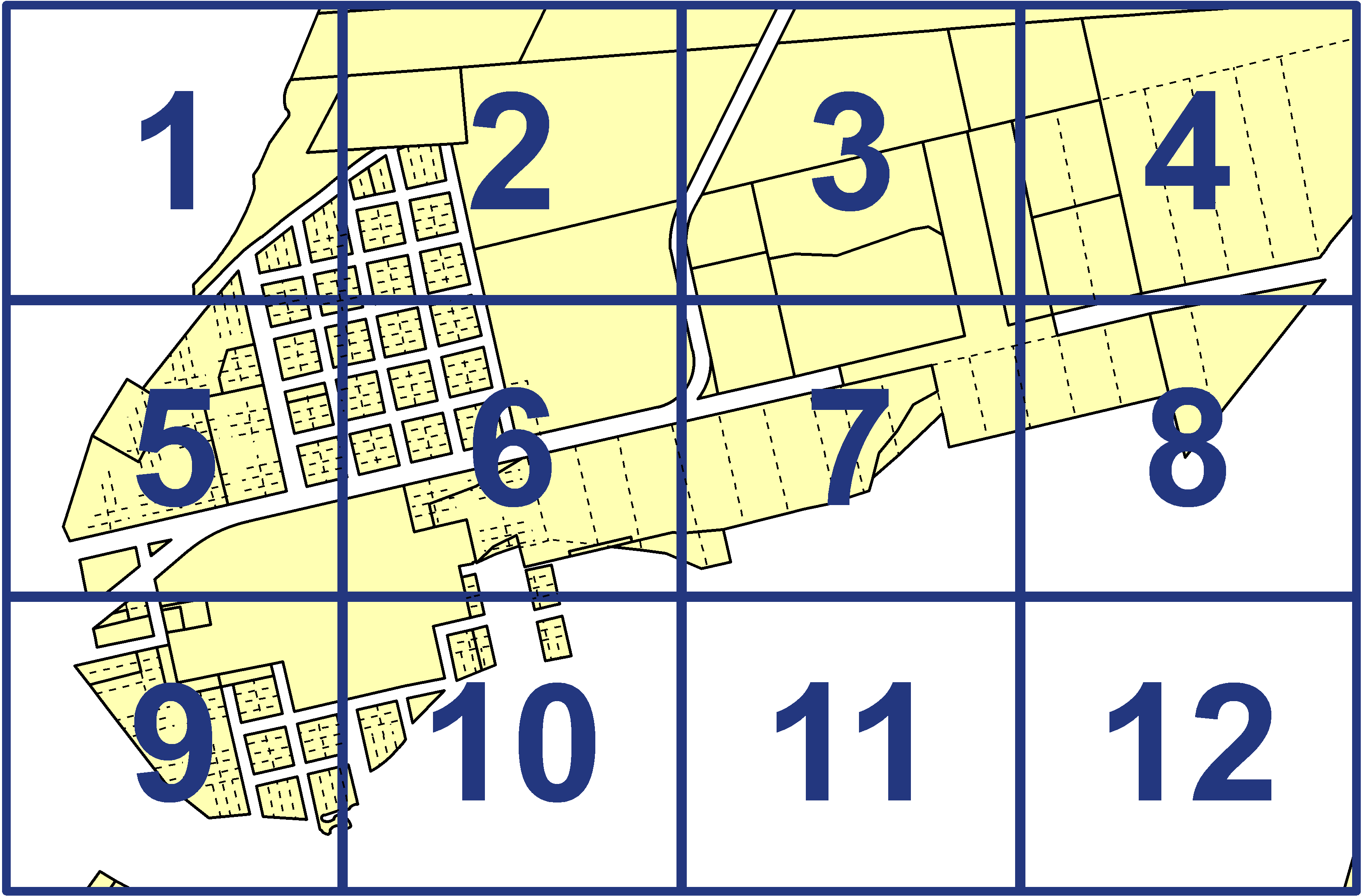 quarter facet map