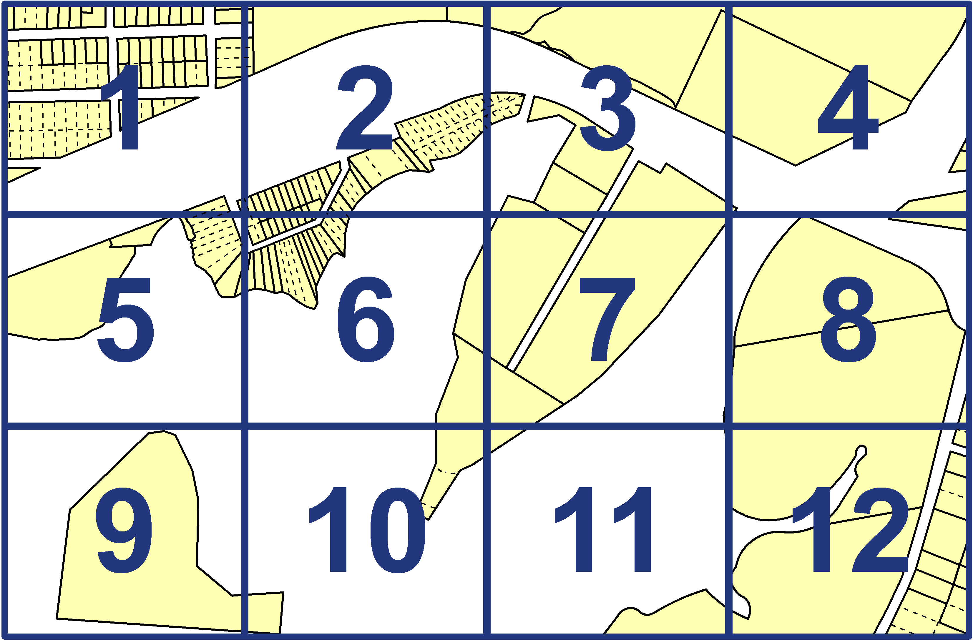 quarter facet map