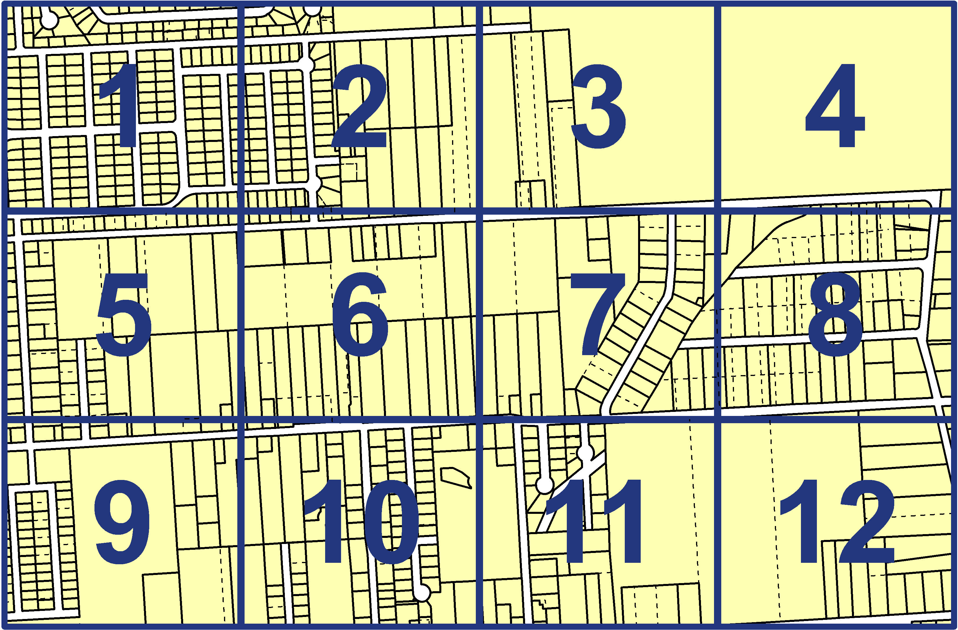 quarter facet map