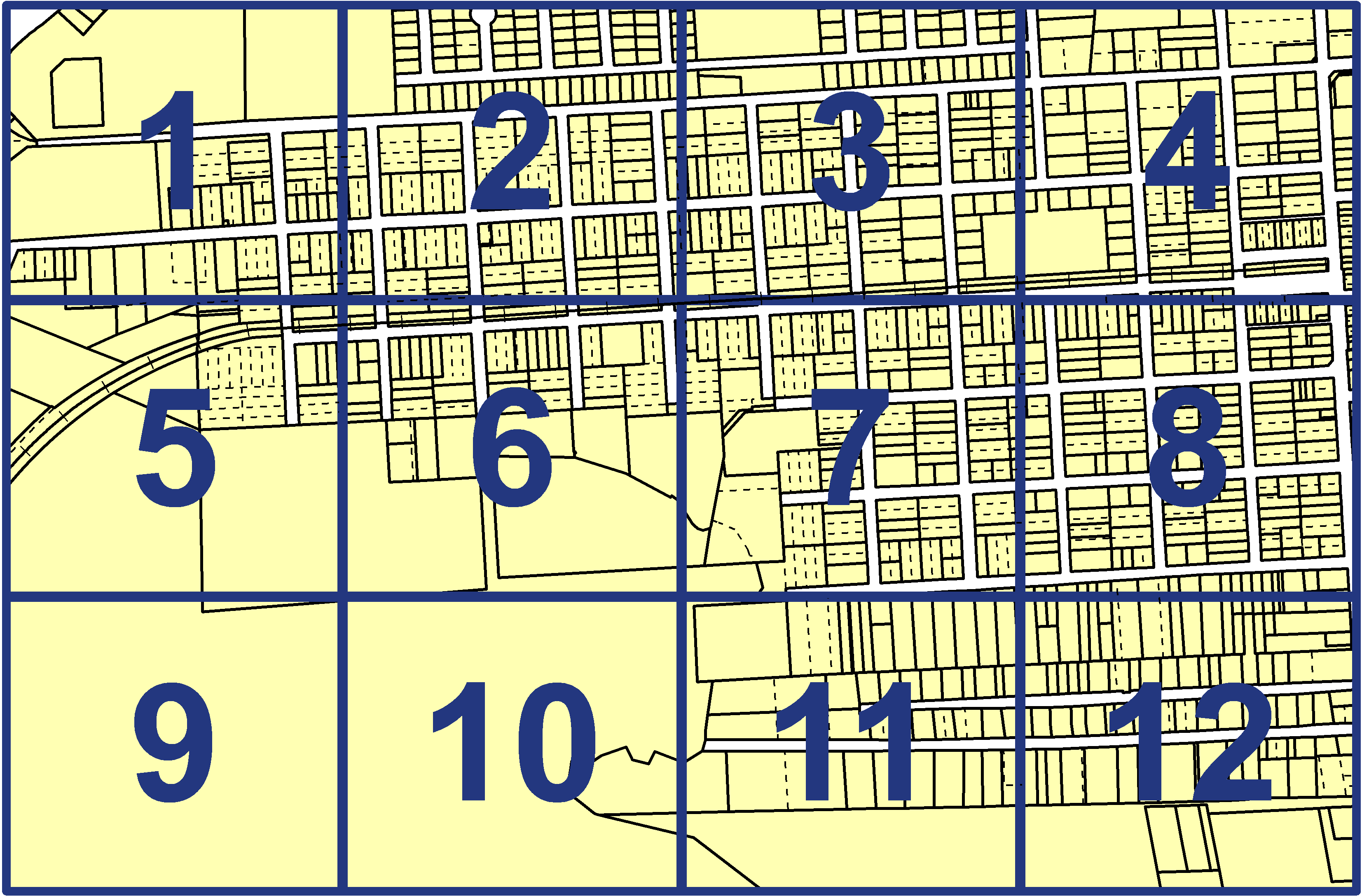 quarter facet map