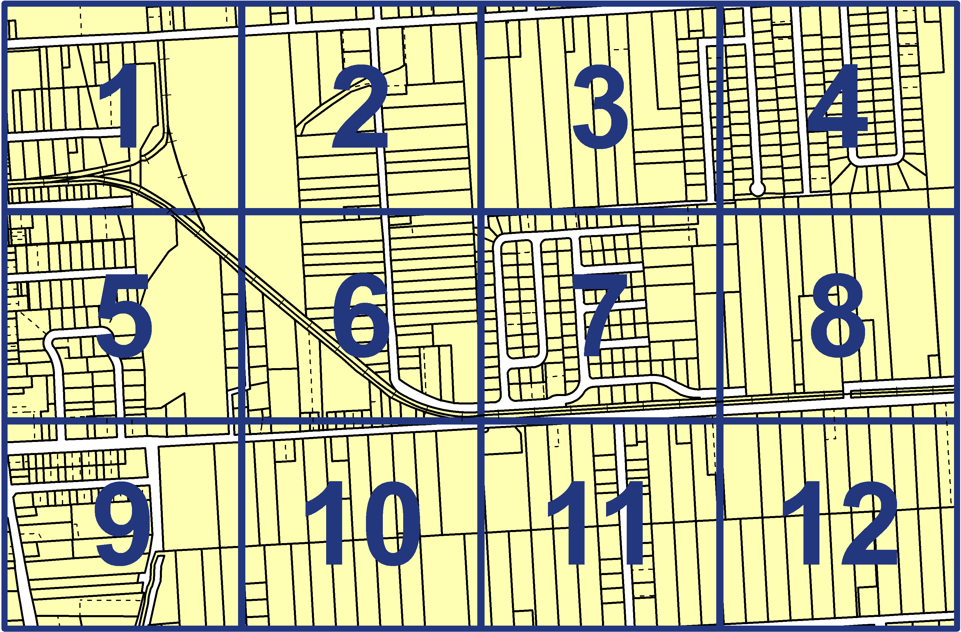 quarter facet map